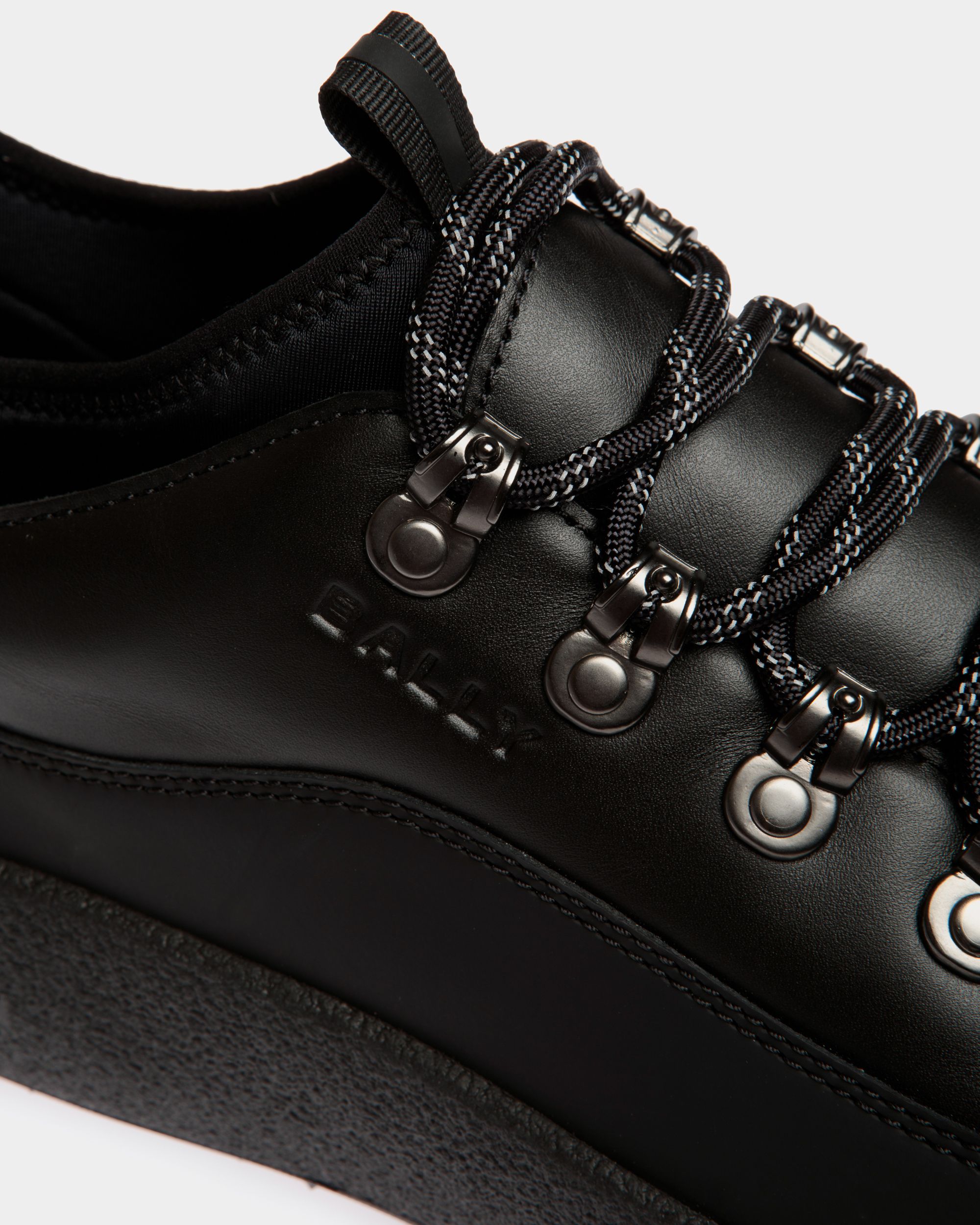Bottine En Cuir Noir De La Capsule D’hiver - Homme - Bally - 06