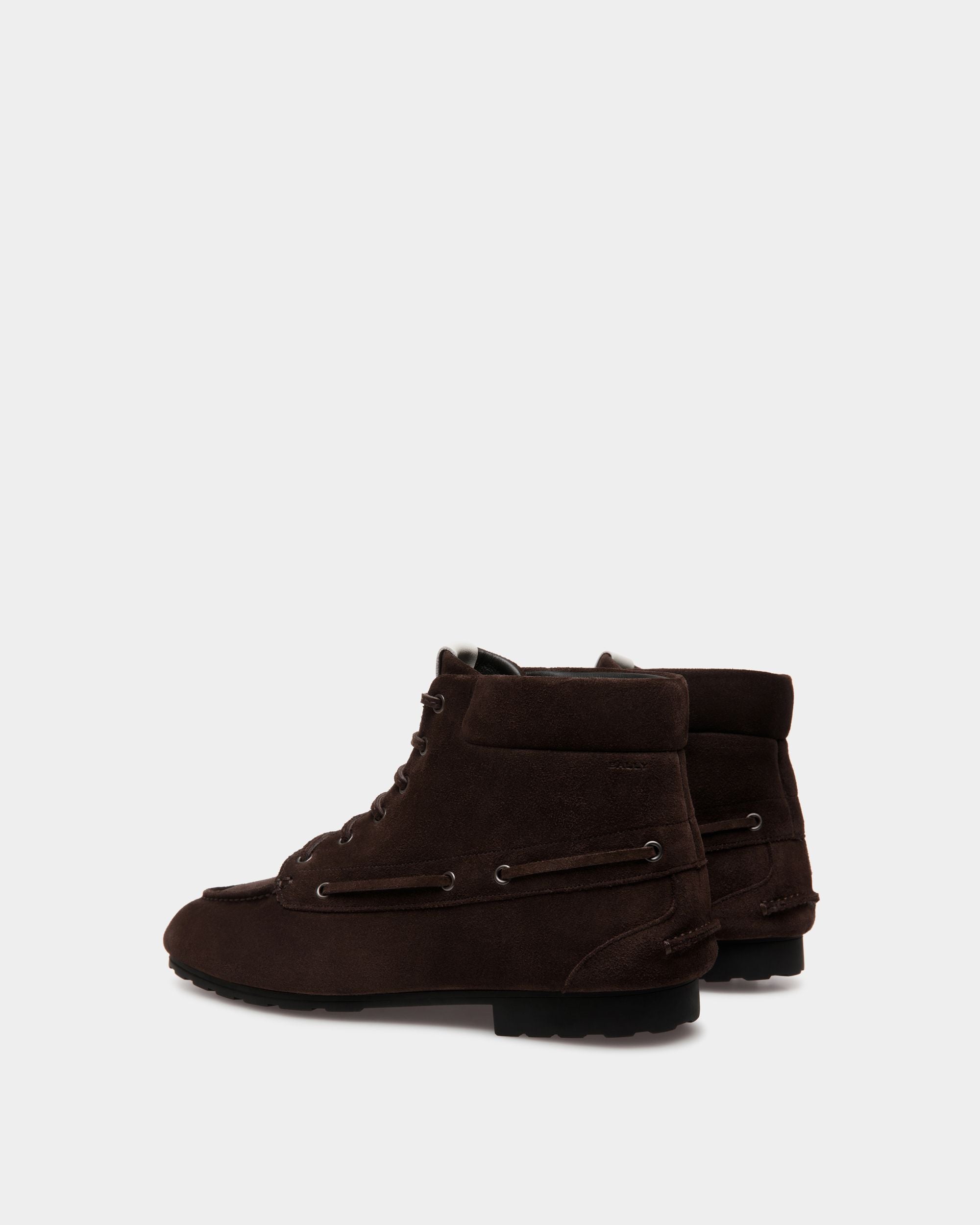 Bottine Plume En Daim Ebano - Homme - Bally - 04