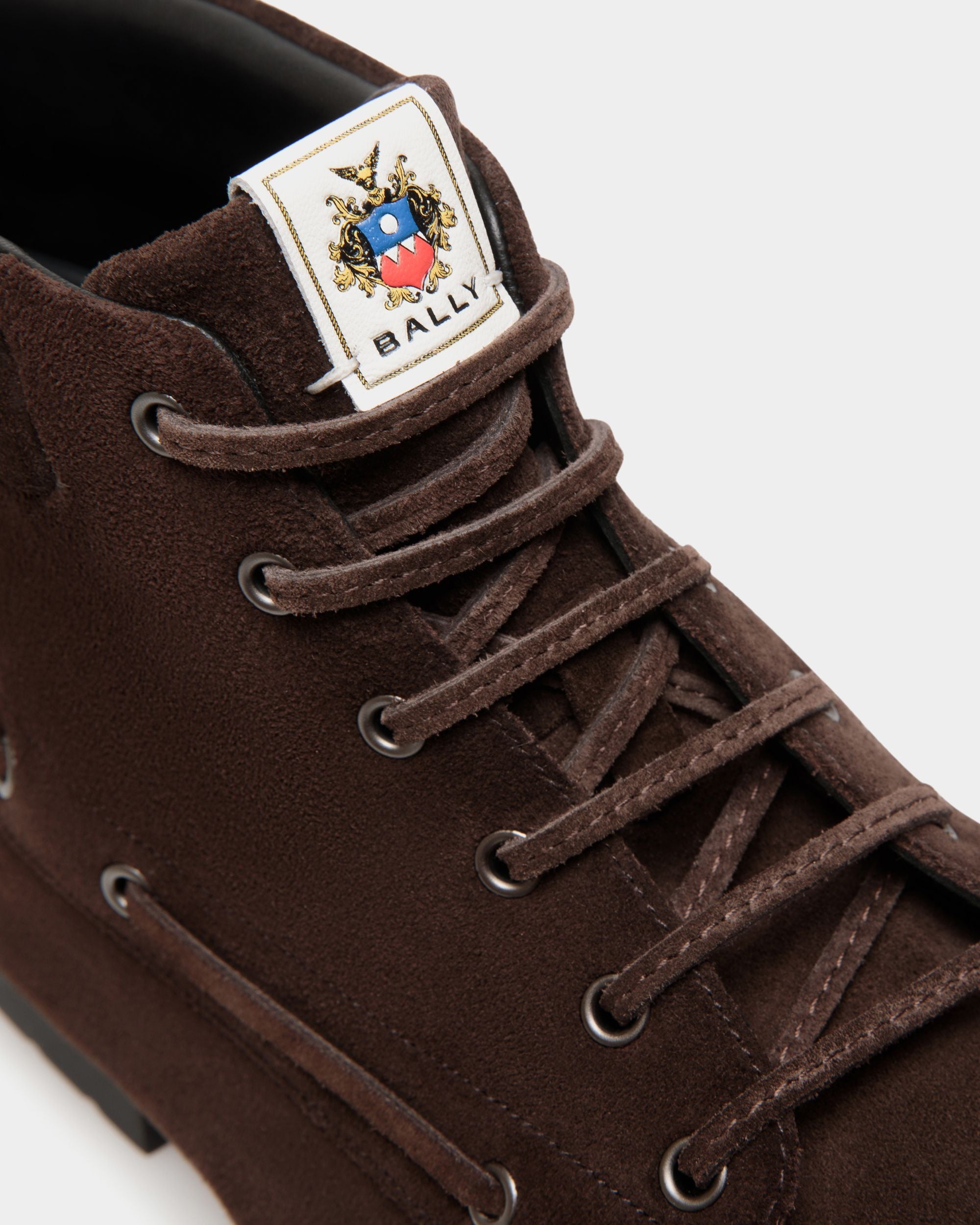Bottine Plume En Daim Ebano - Homme - Bally - 06