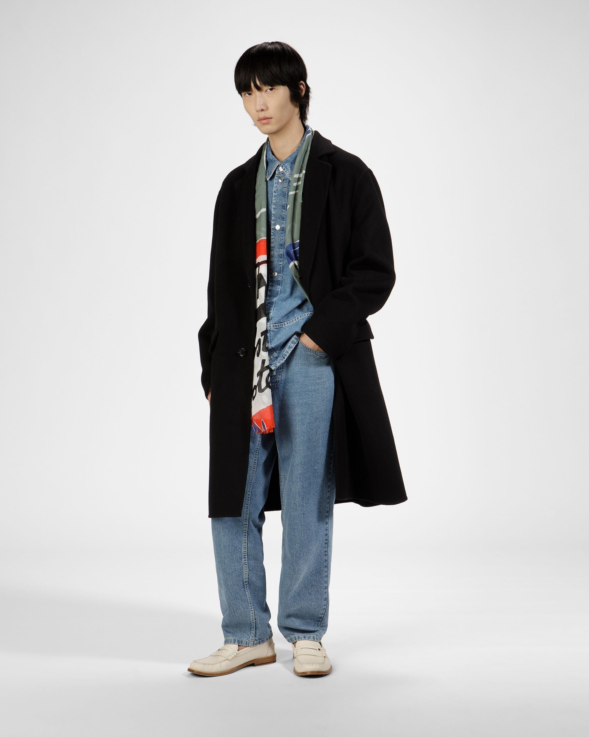 Écharpe Couleur Sauge - Homme - Bally - 02