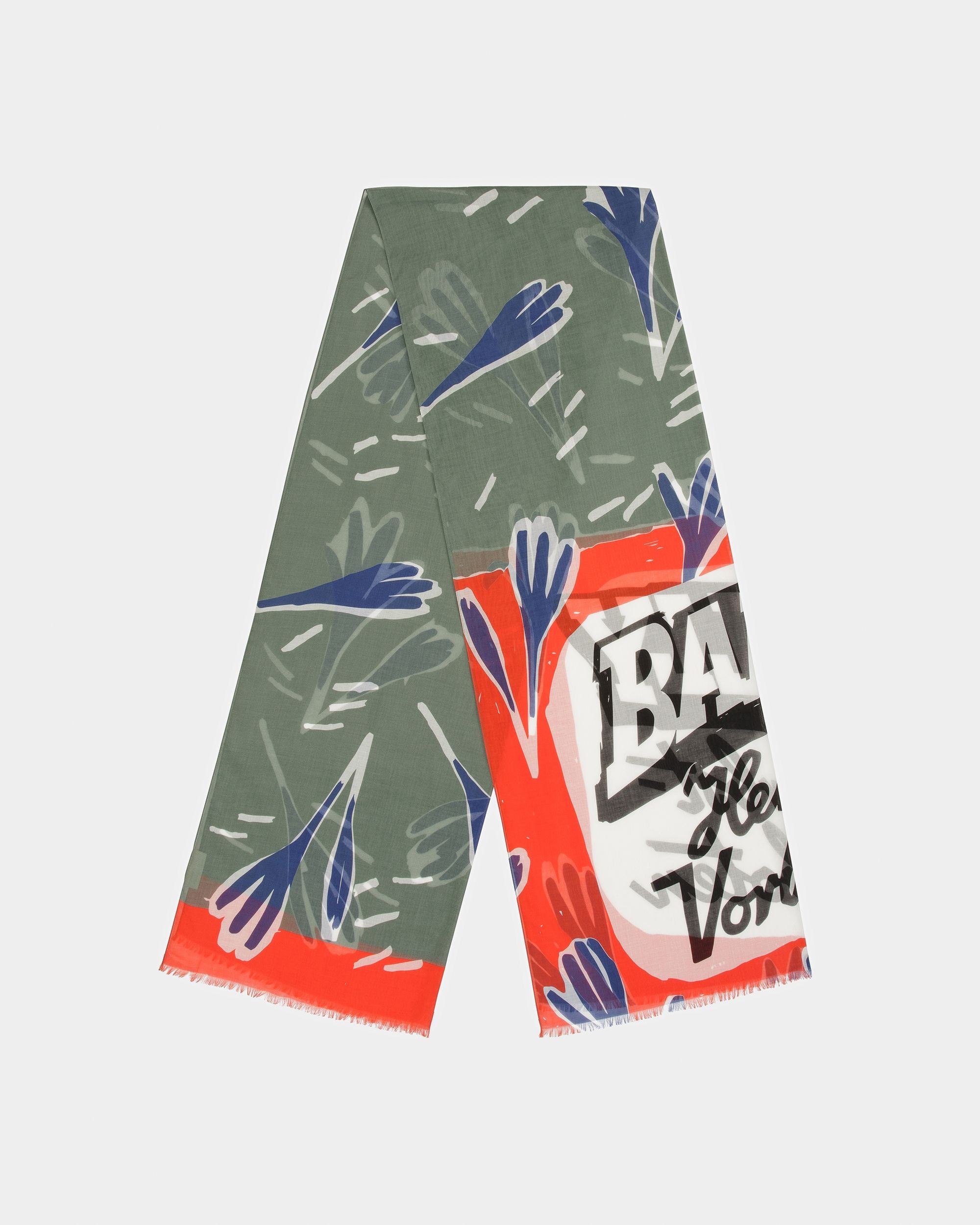 Écharpe Couleur Sauge - Homme - Bally - 04