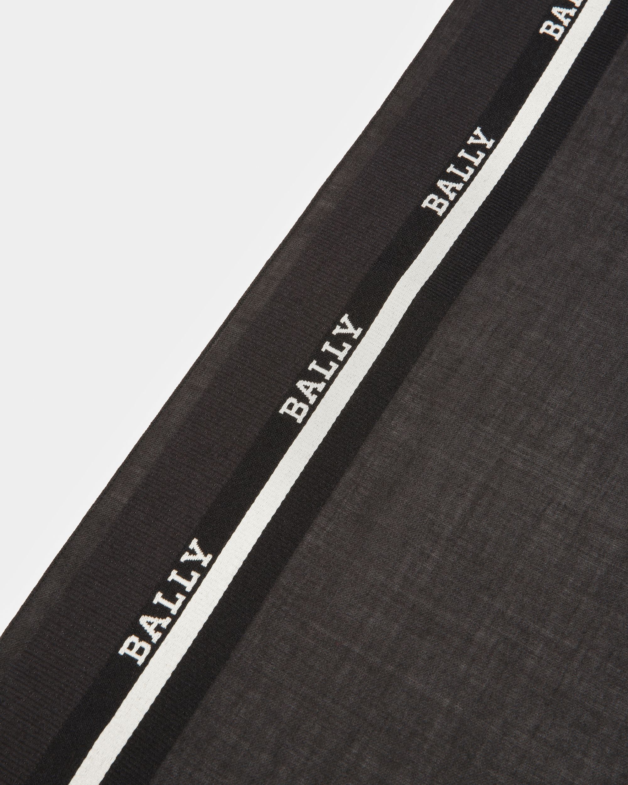 Écharpe En Jacquard Noir - Homme - Bally - 02
