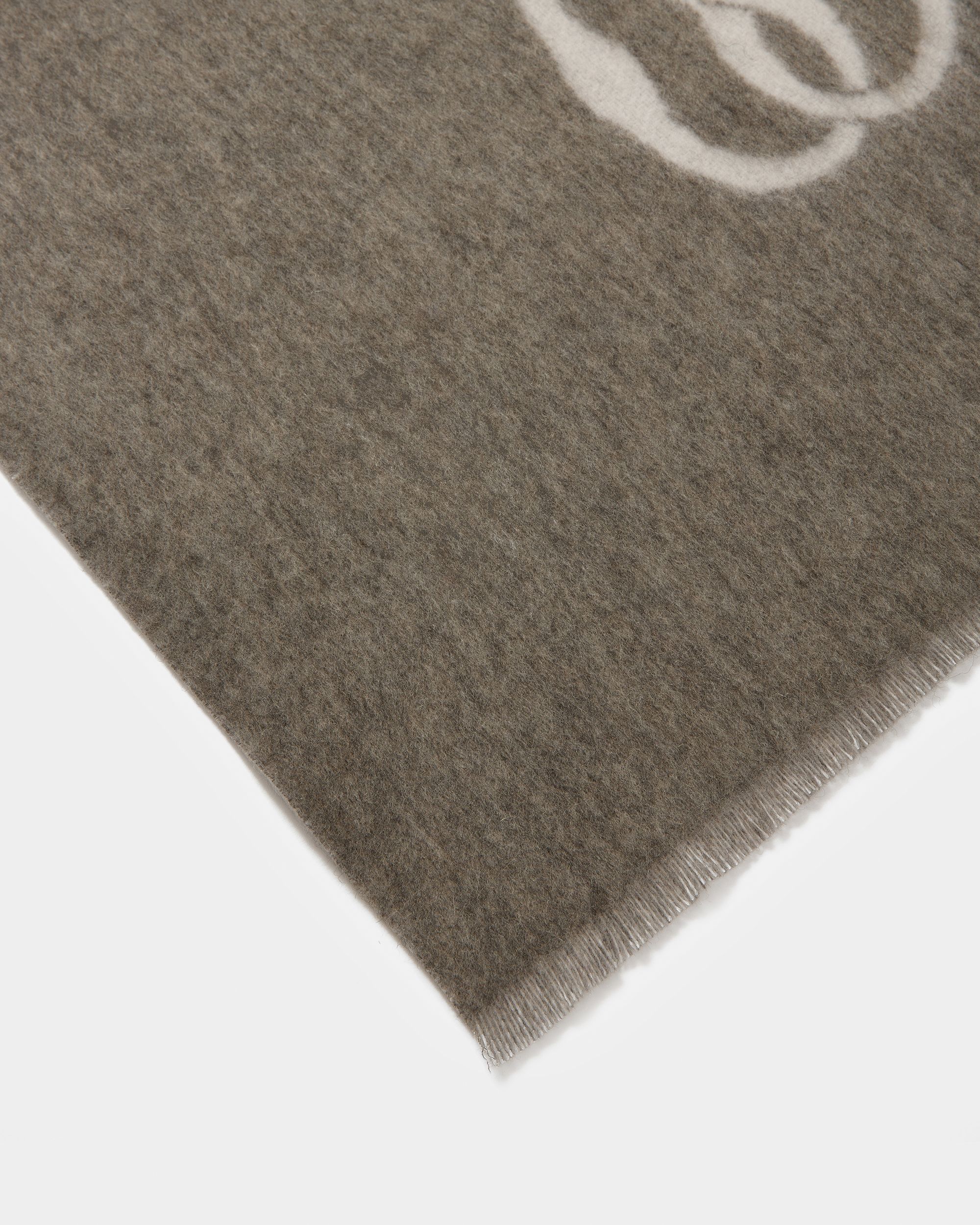 Écharpe Emblem En Laine Gris Pierre Et Ivoire - Homme - Bally - 02