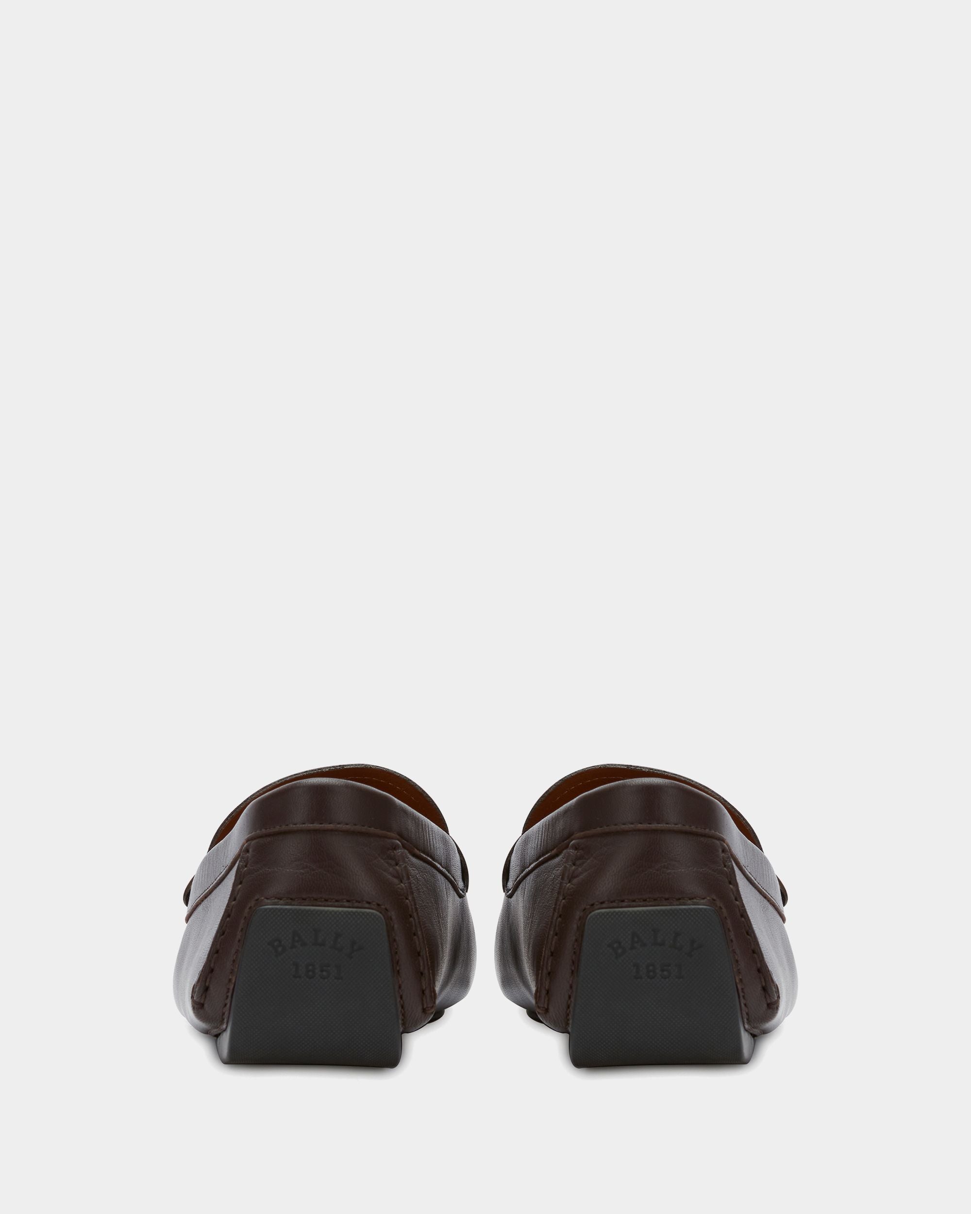 Chaussure Driver En Cuir Marron - Homme - Bally - 02