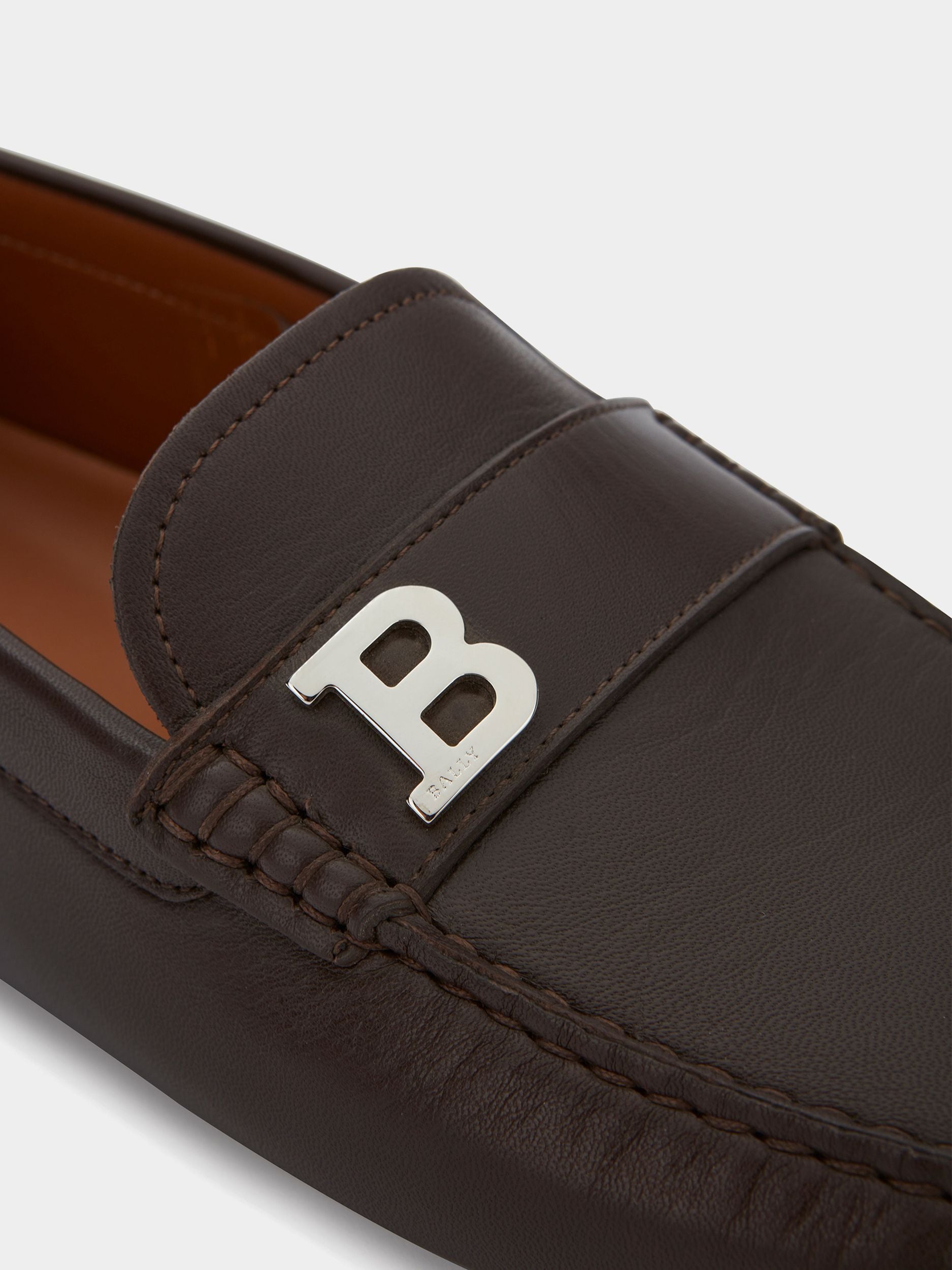 Chaussure Driver En Cuir Marron - Homme - Bally - 04