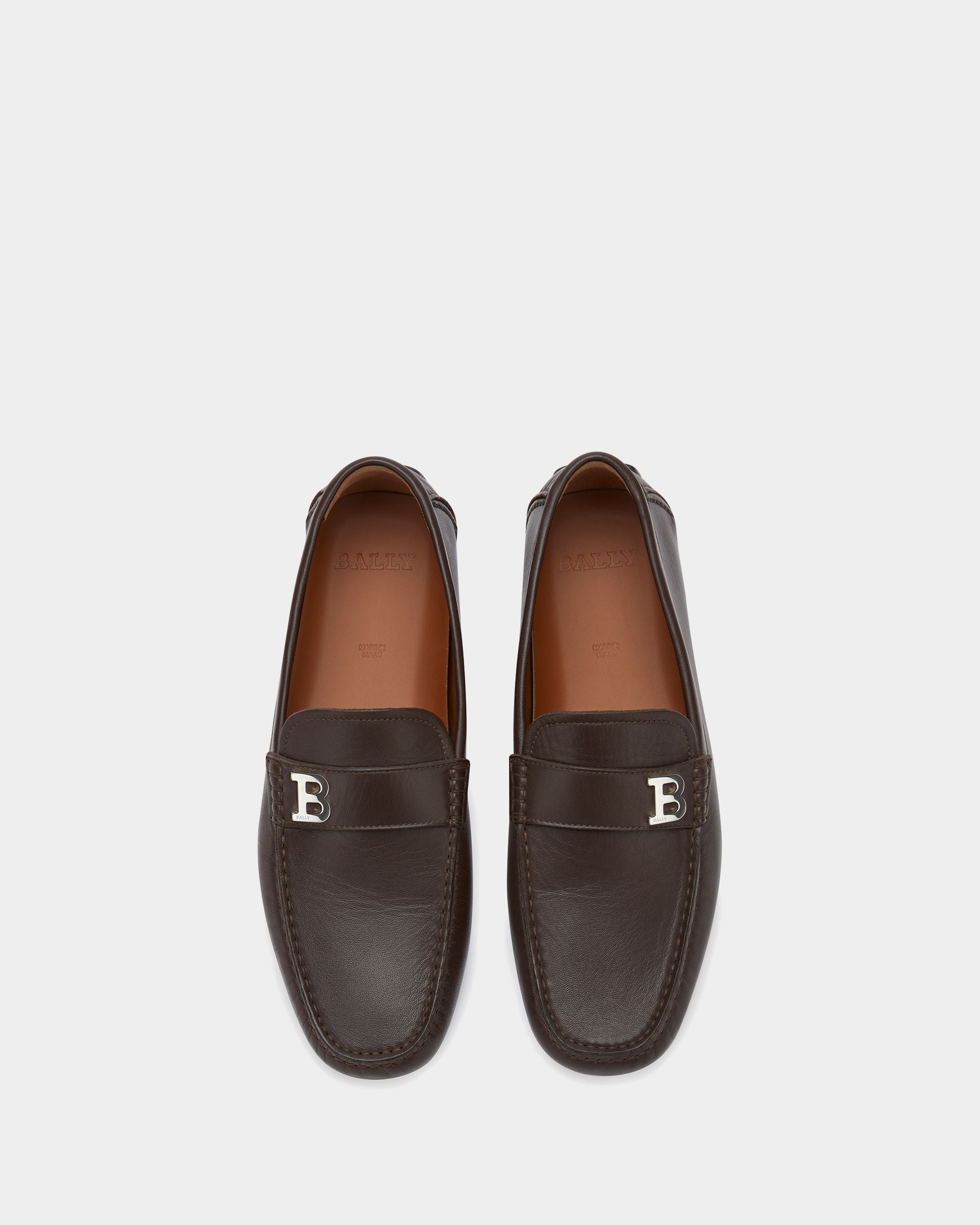 Chaussure Driver En Cuir Marron - Homme - Bally - 05