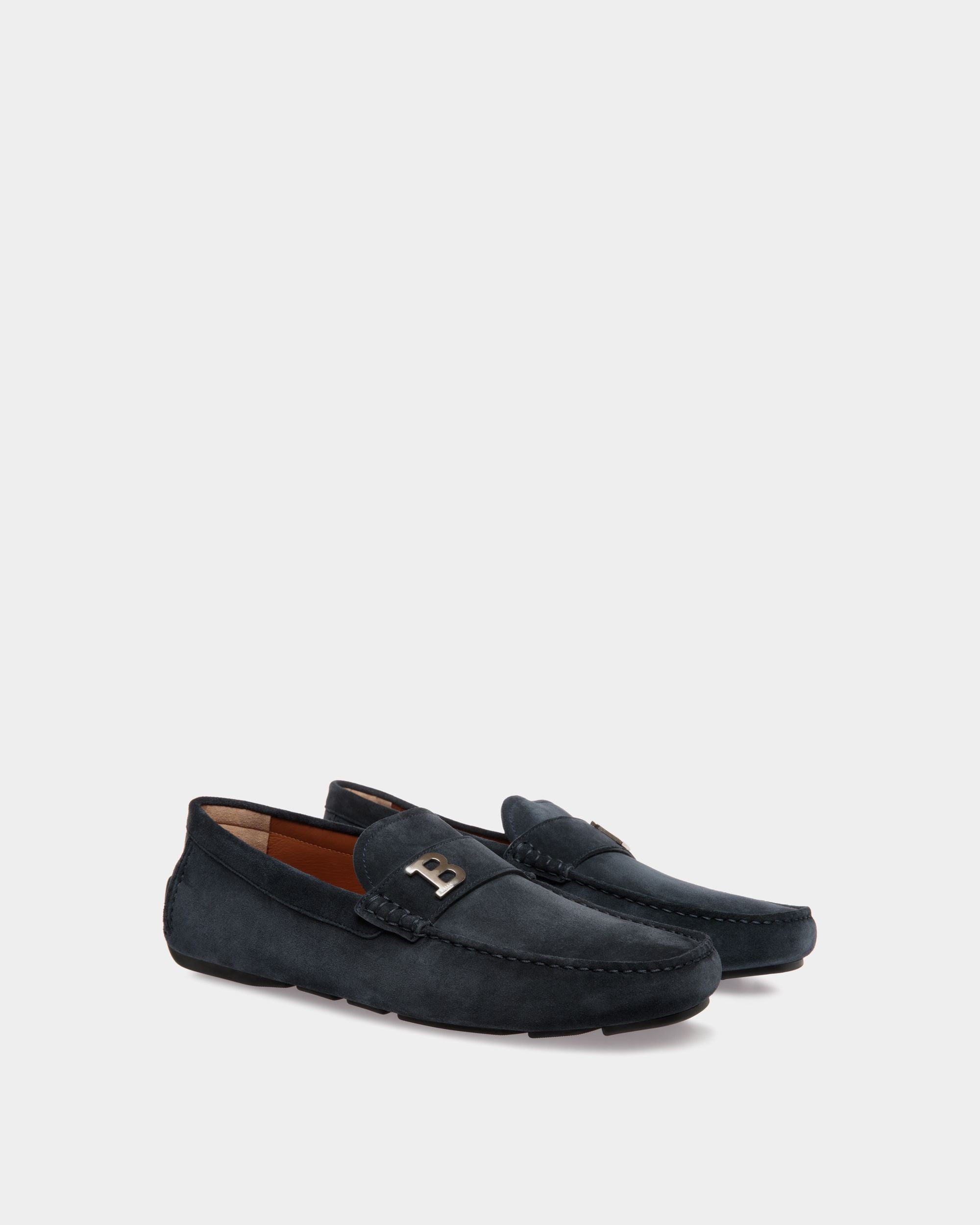 Drivers In Blue Leather - Homme - Bally - 02