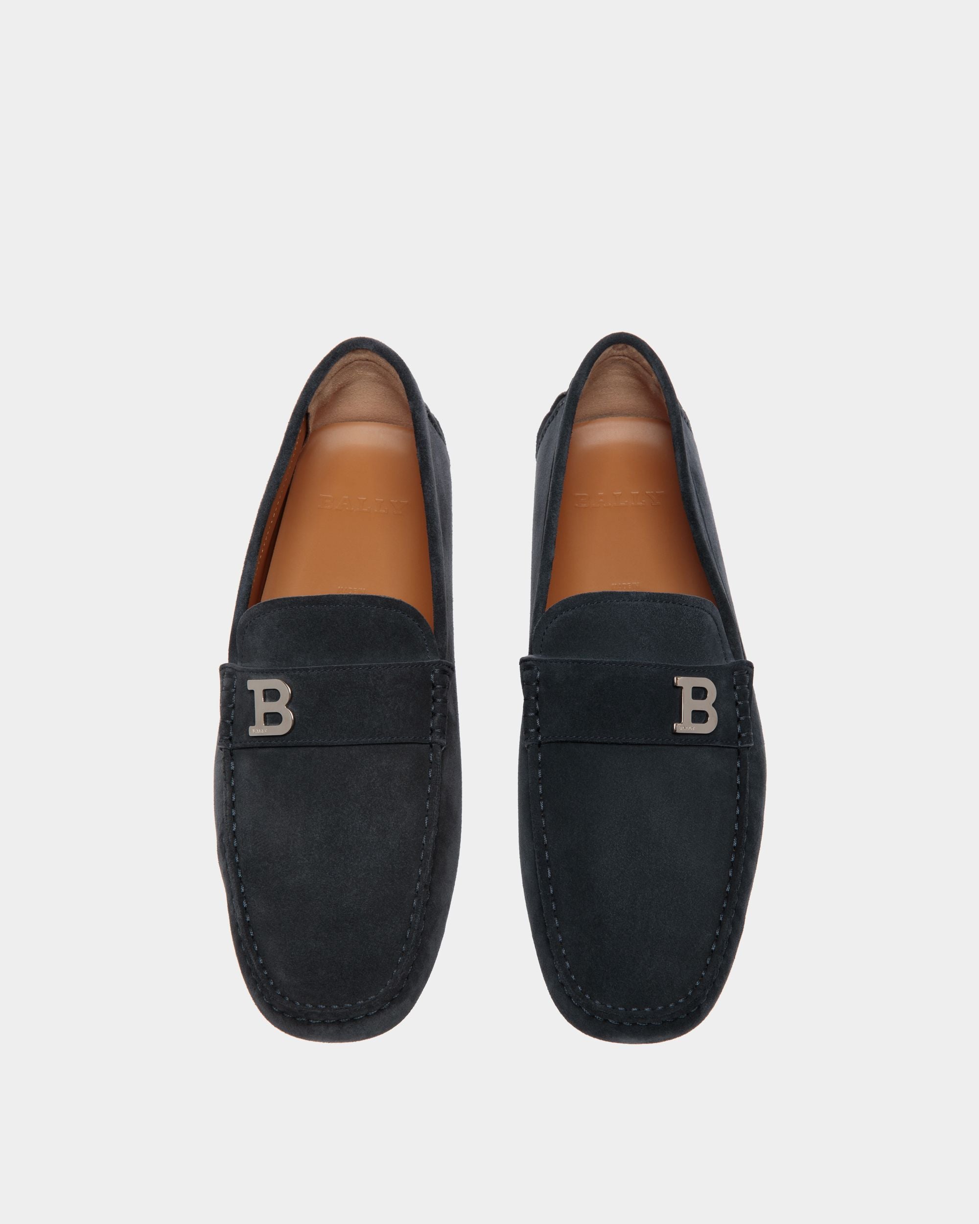 Drivers In Blue Leather - Homme - Bally - 04