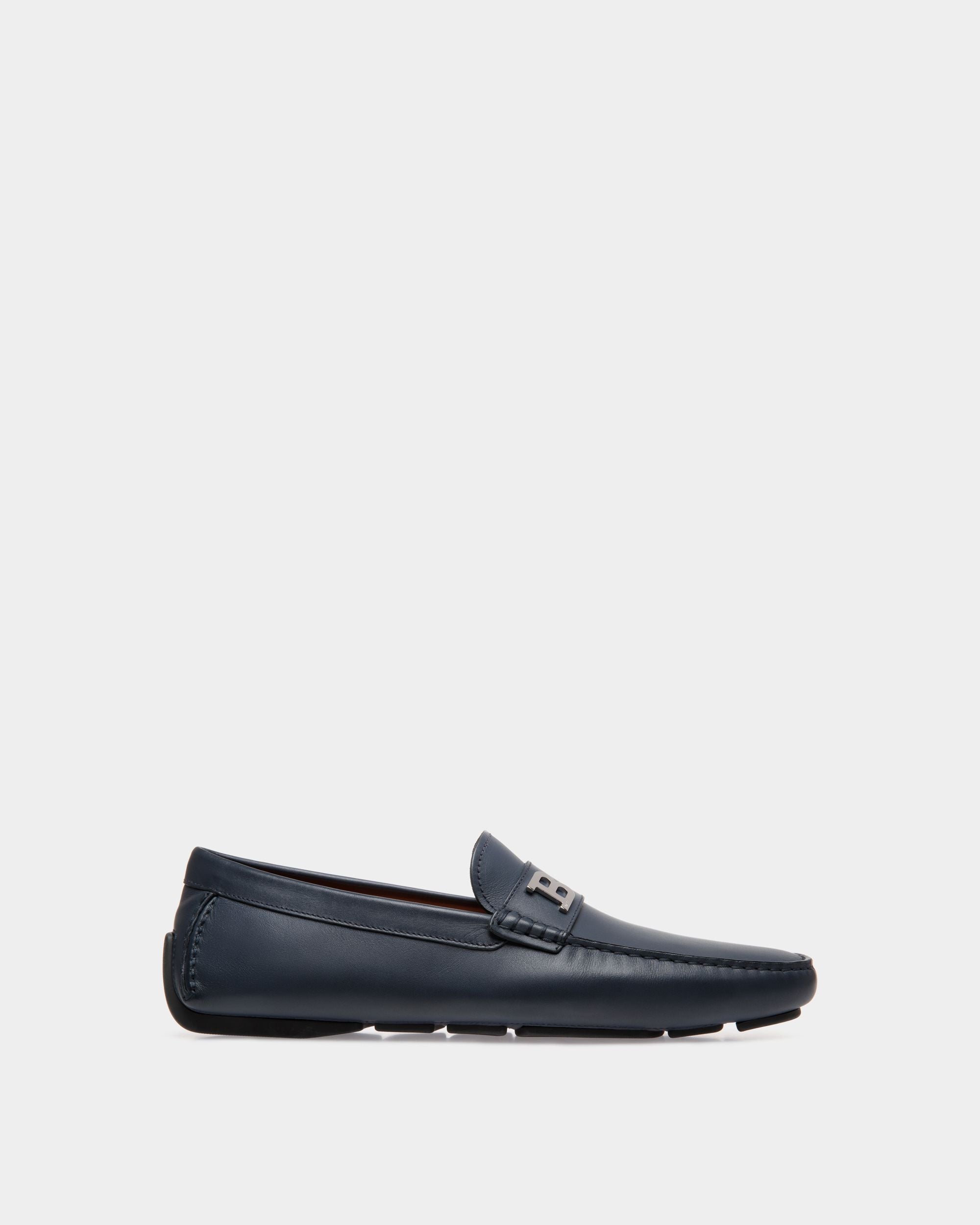 Drivers In Blue Leather - Homme - Bally - 01
