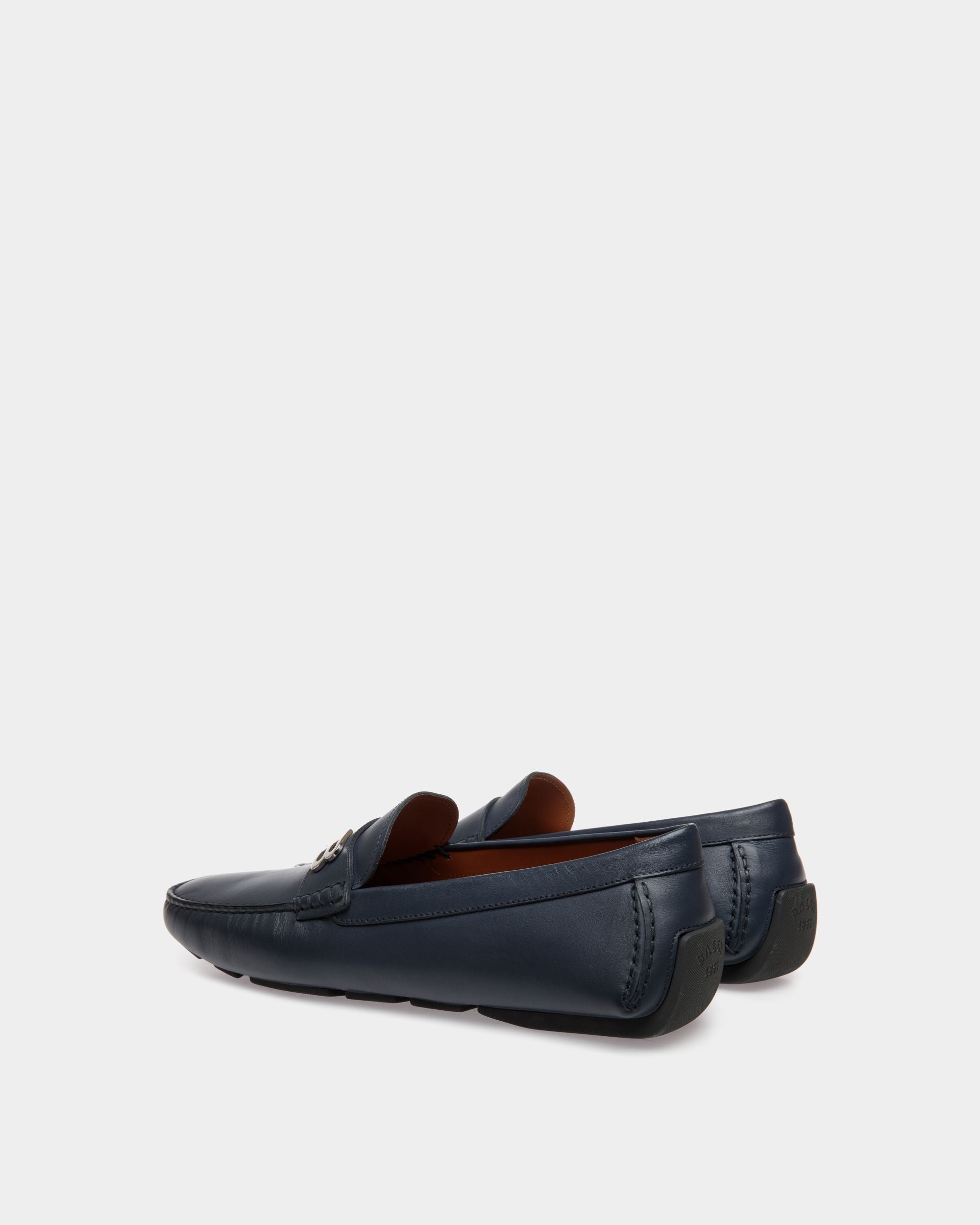Drivers In Blue Leather - Homme - Bally - 03