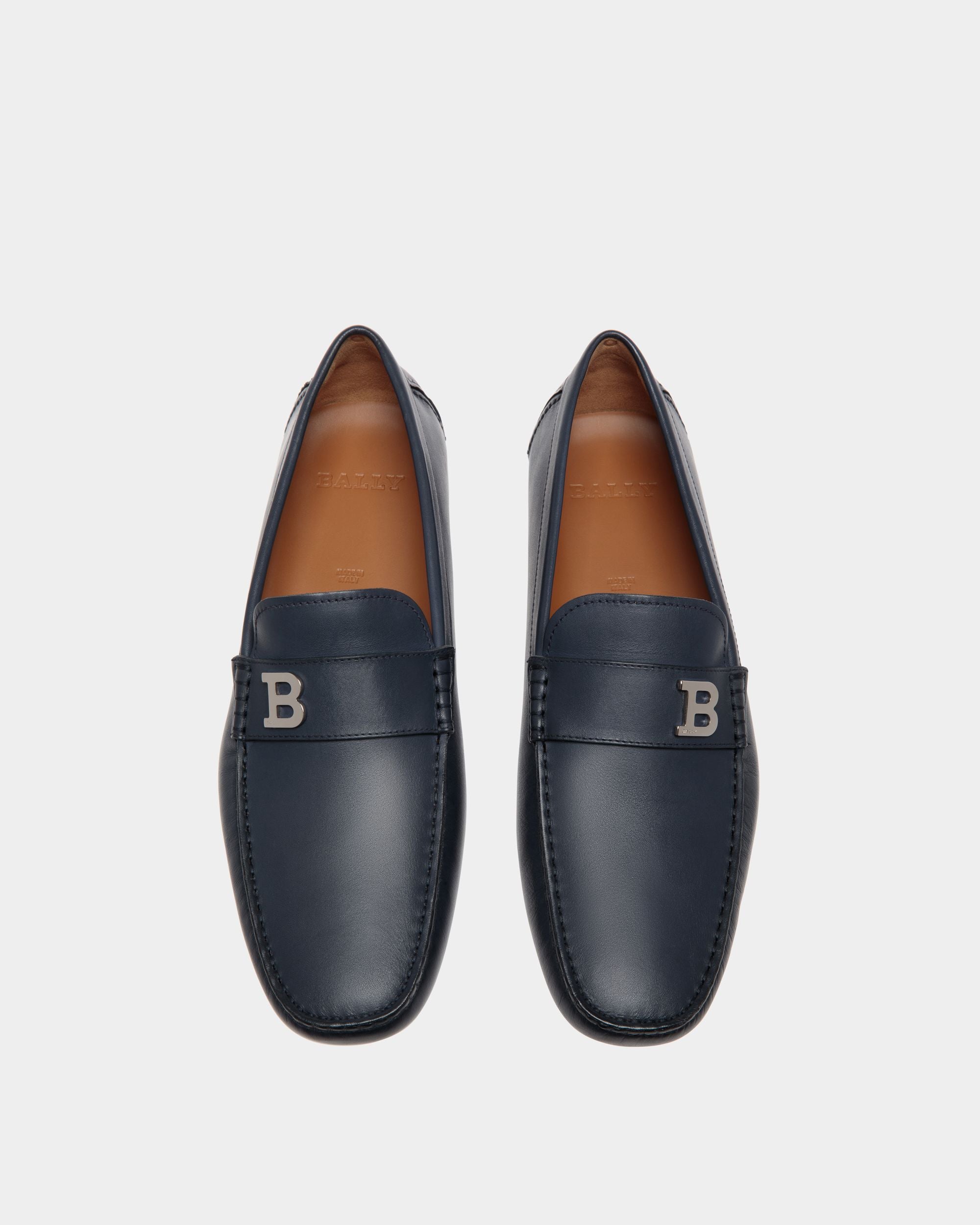 Drivers In Blue Leather - Homme - Bally - 04