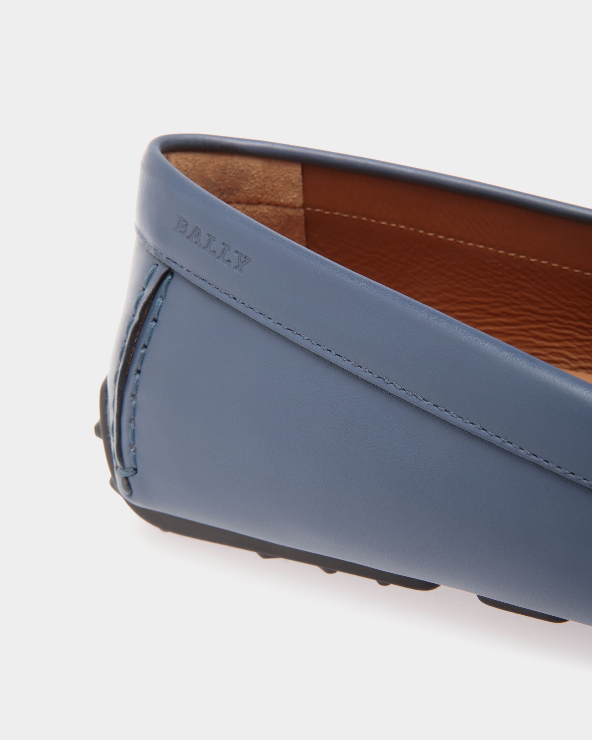 Chaussure Driver En Cuir Bleu - Homme - Bally - 05