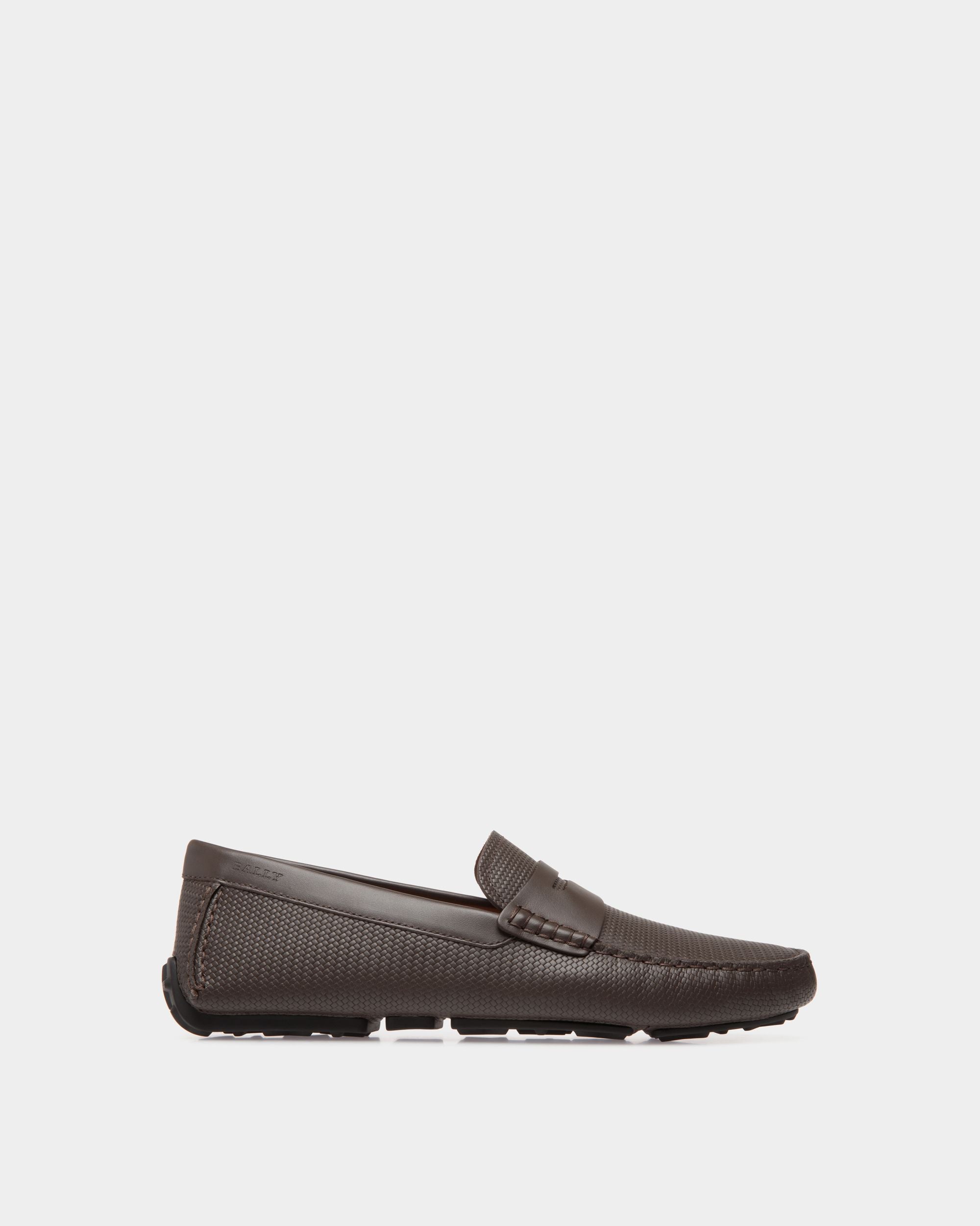 Drivers In Brown Leather - Homme - Bally - 01