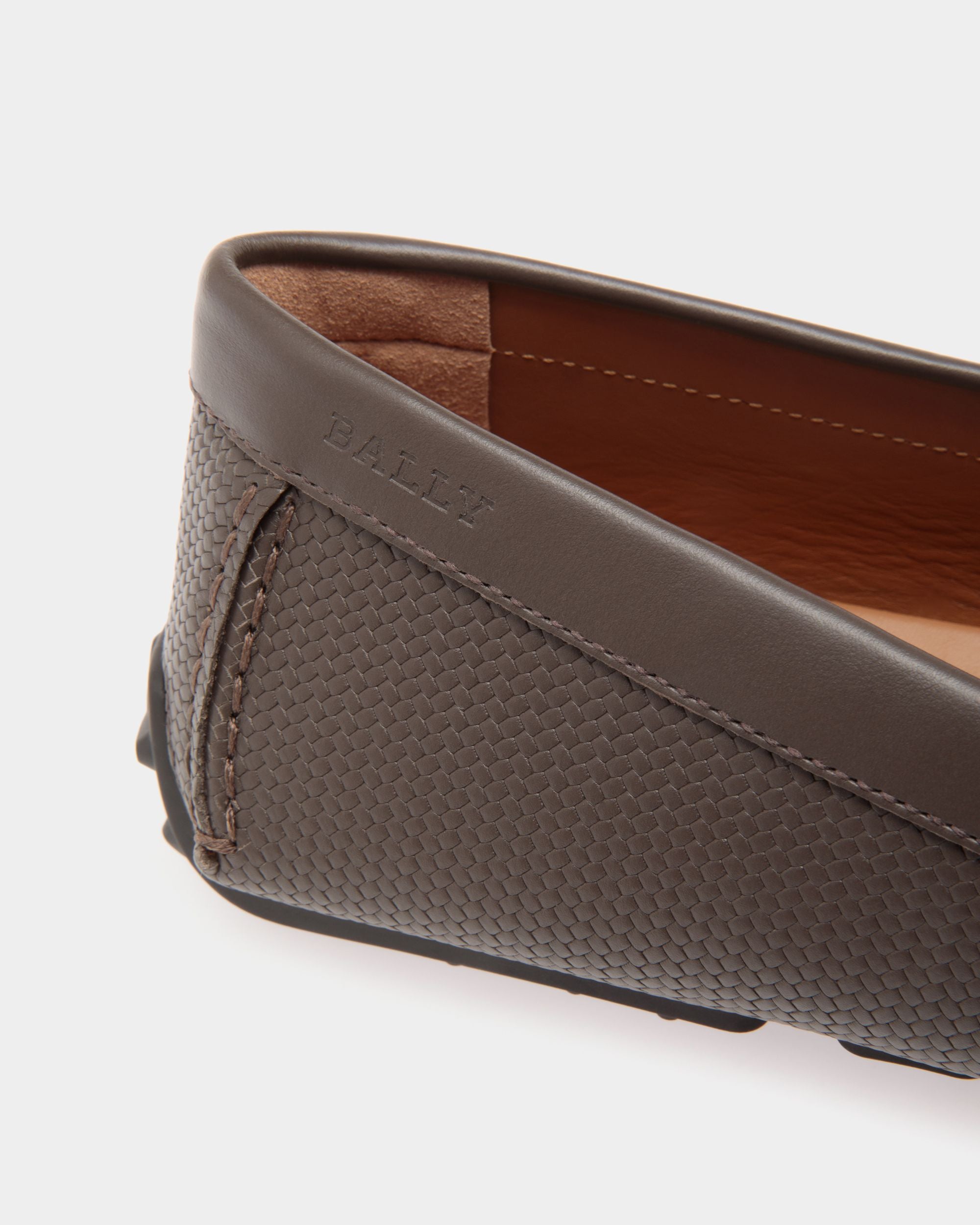 Drivers In Brown Leather - Homme - Bally - 05