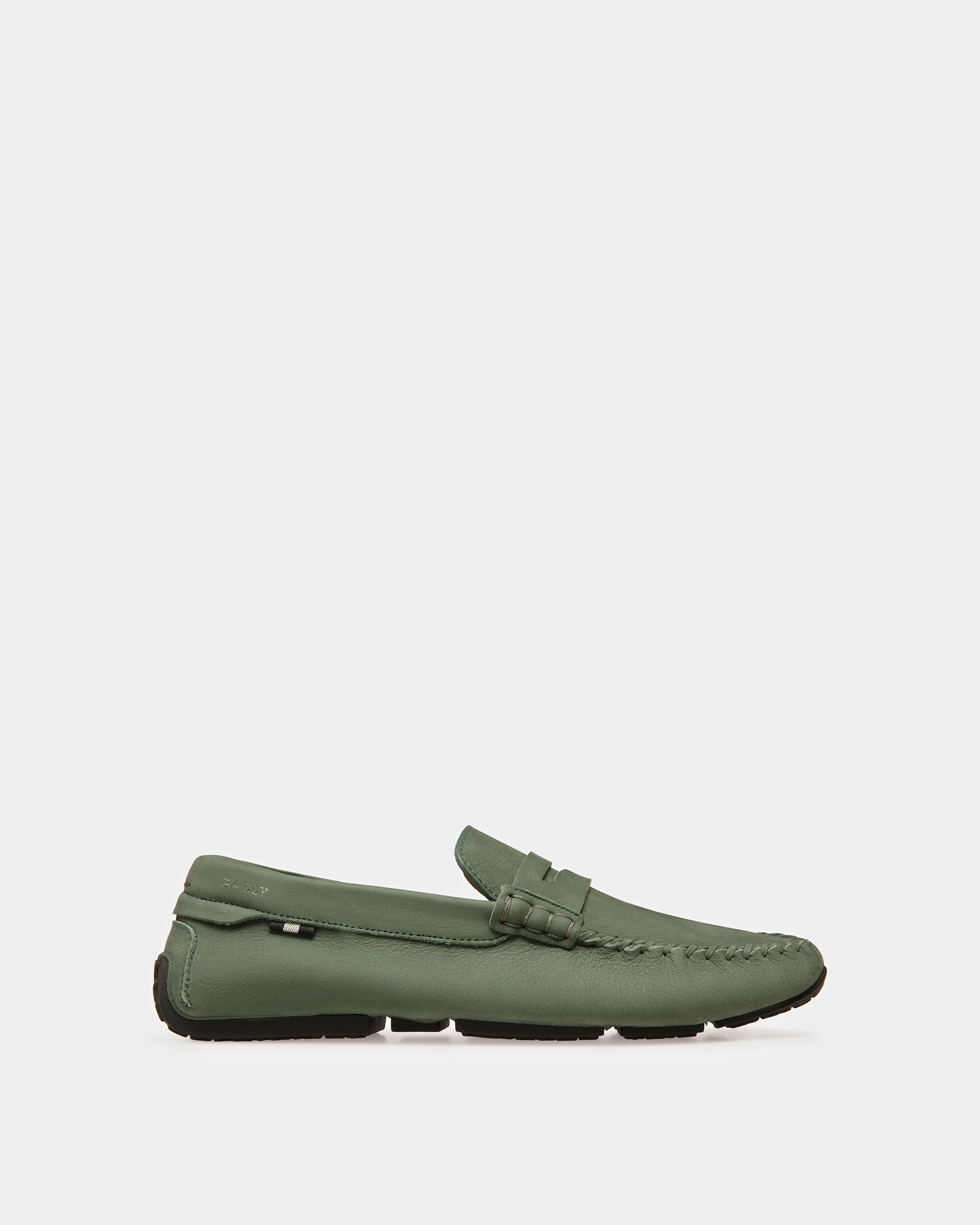 Pier Chaussures De Conduite En Cuir Sauge - Homme - Bally - 01