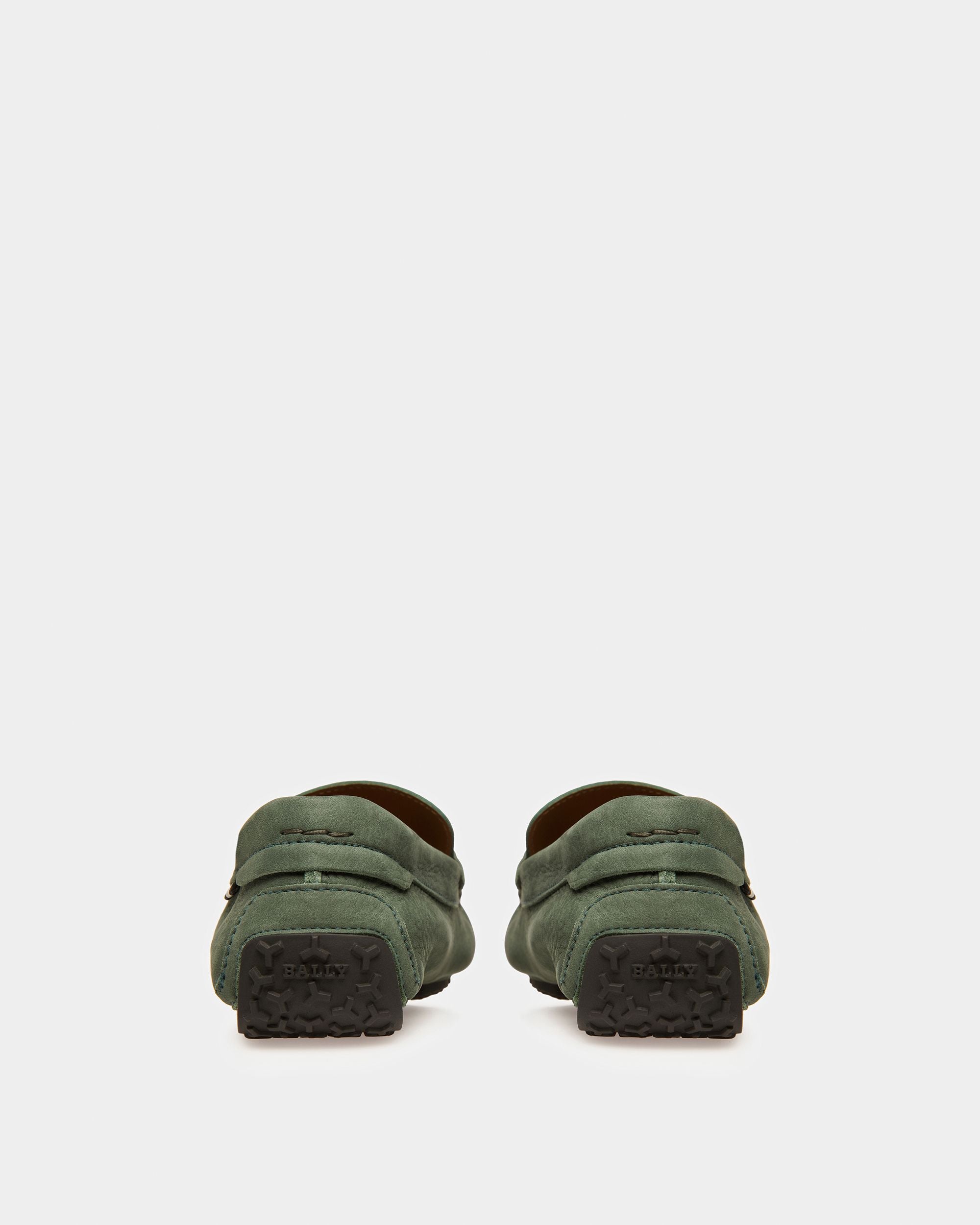 Pier Chaussures De Conduite En Cuir Sauge - Homme - Bally - 04