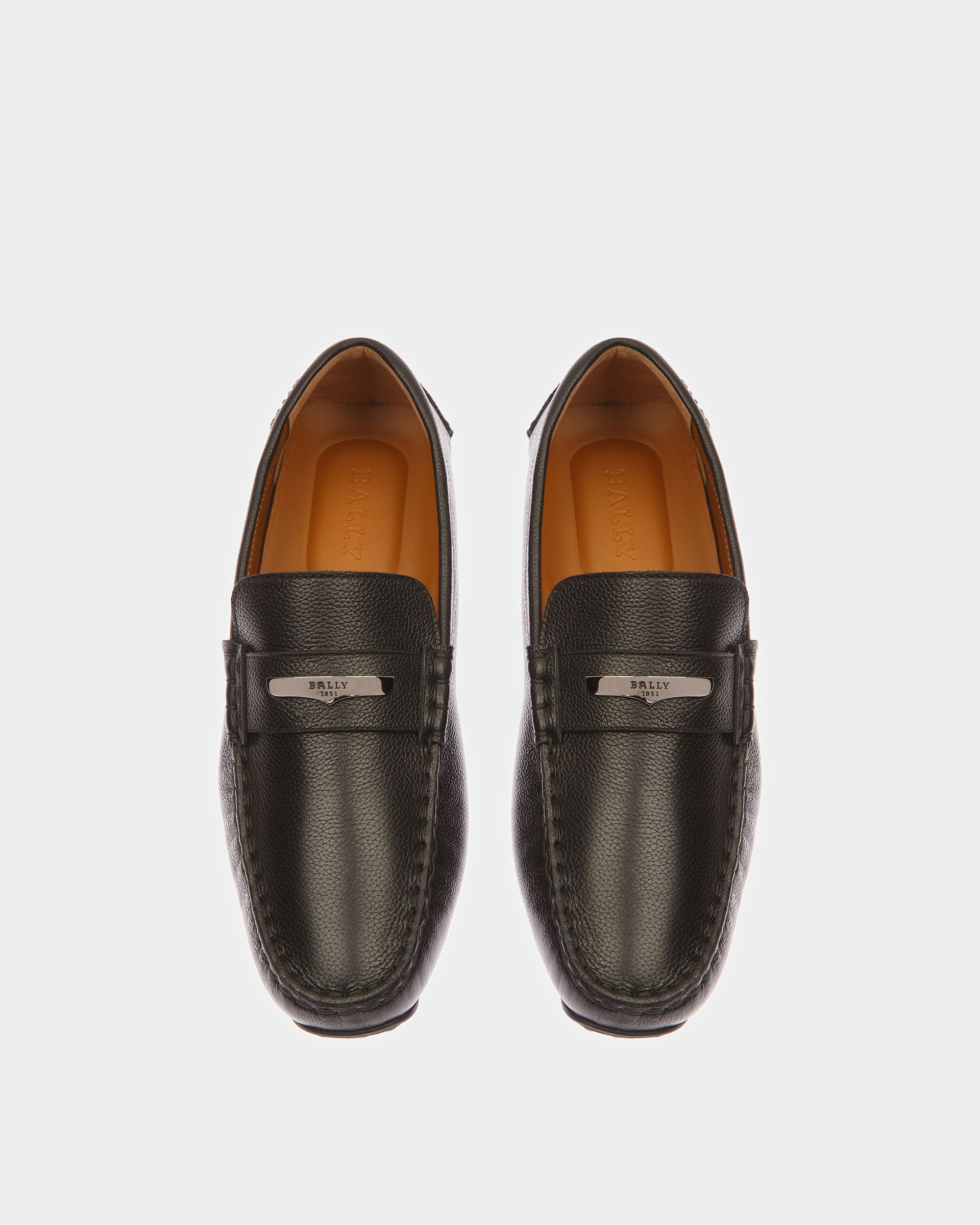 Pivial Chaussures De Conduite En Cuir Noir - Homme - Bally - 02