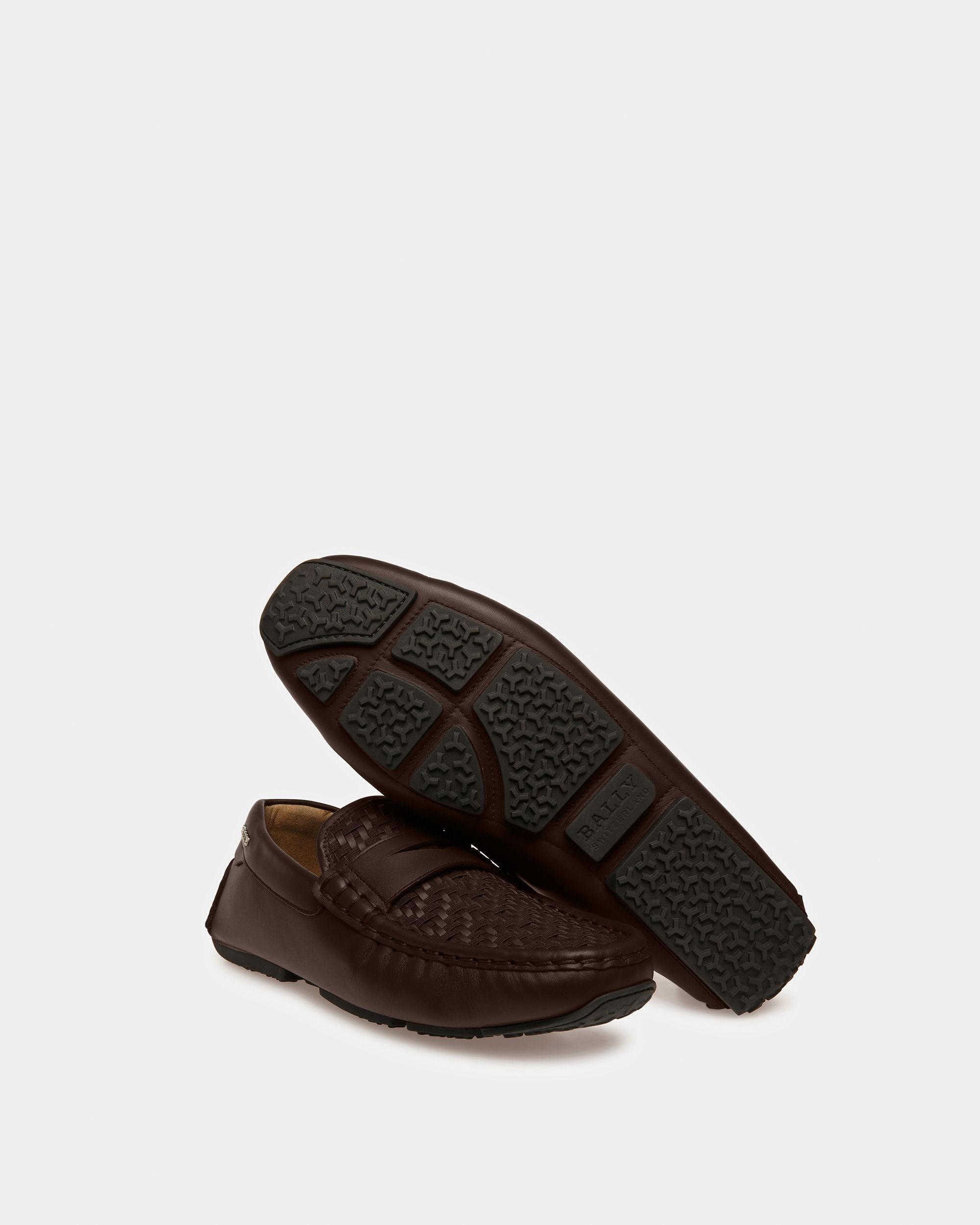 Pilos Chaussures De Conduite En Cuir Marron - Homme - Bally - 05