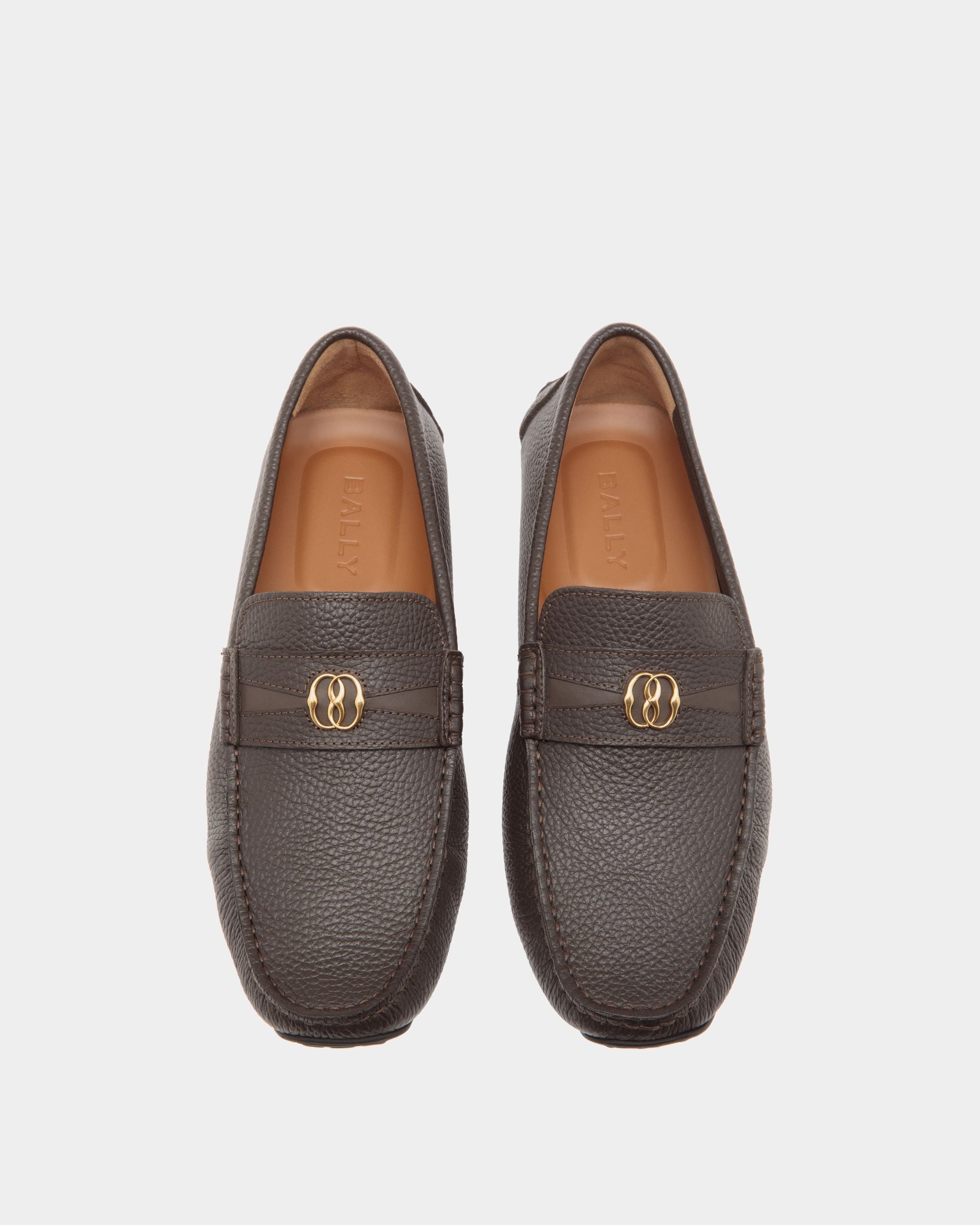 Pilot Drivers In Brown Leather - Homme - Bally - 04
