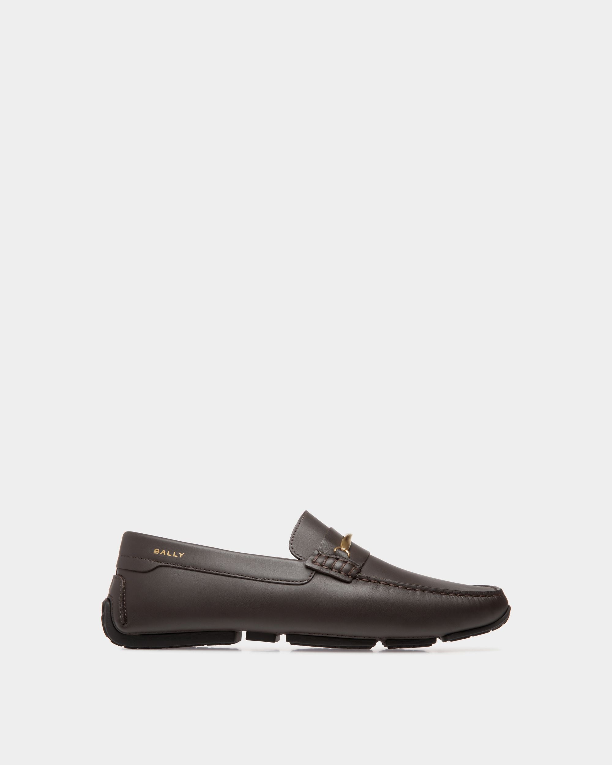 Chaussure Driver Pilot En Cuir Marron - Homme - Bally - 01