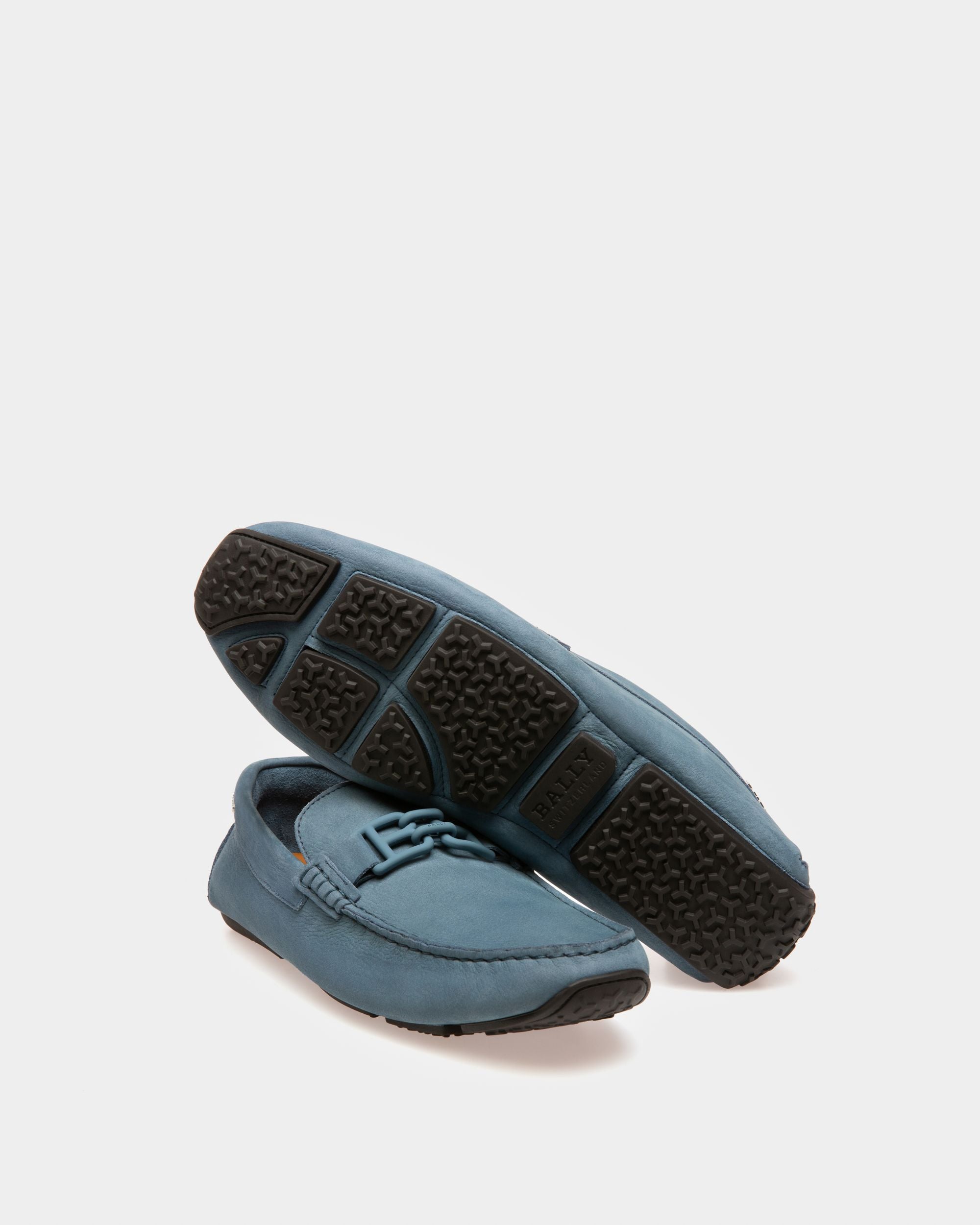 Parsal Drivers En Cuir Bleu - Homme - Bally - 04