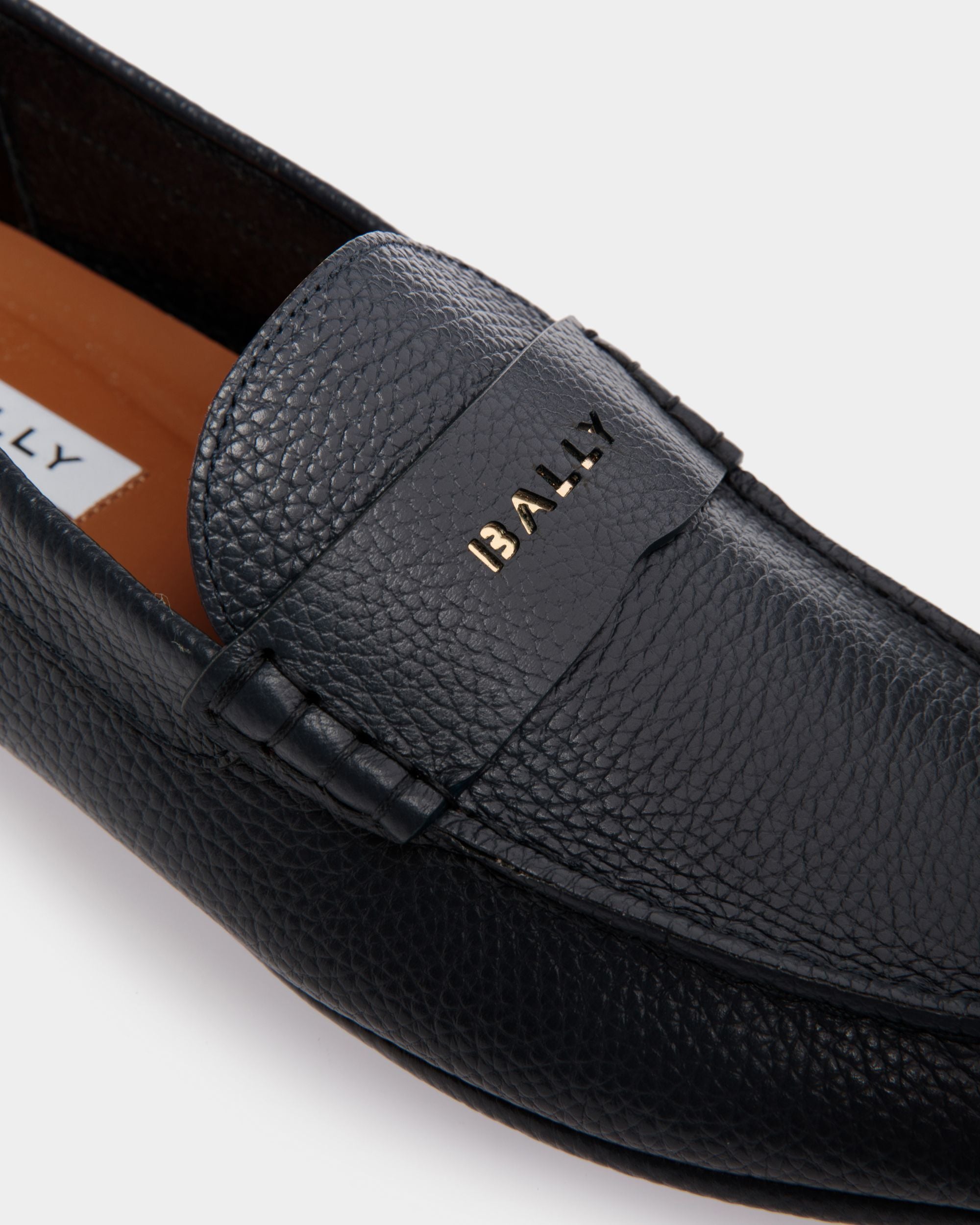 Chaussure Driver Kerbs En Cuir Grainé Bleu - Homme - Bally - 04