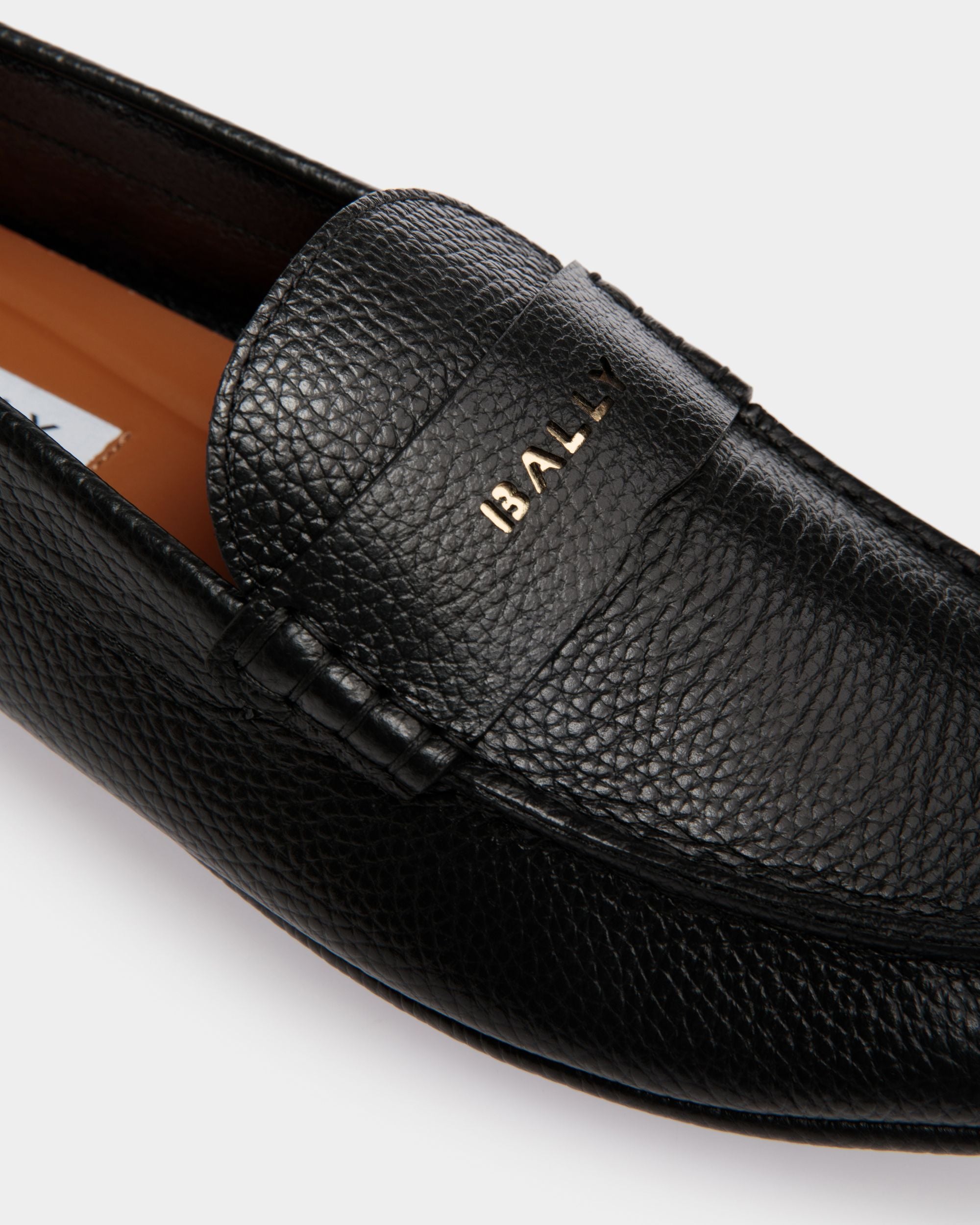 Chaussure Driver Kerbs En Cuir Grainé Noir - Homme - Bally - 04