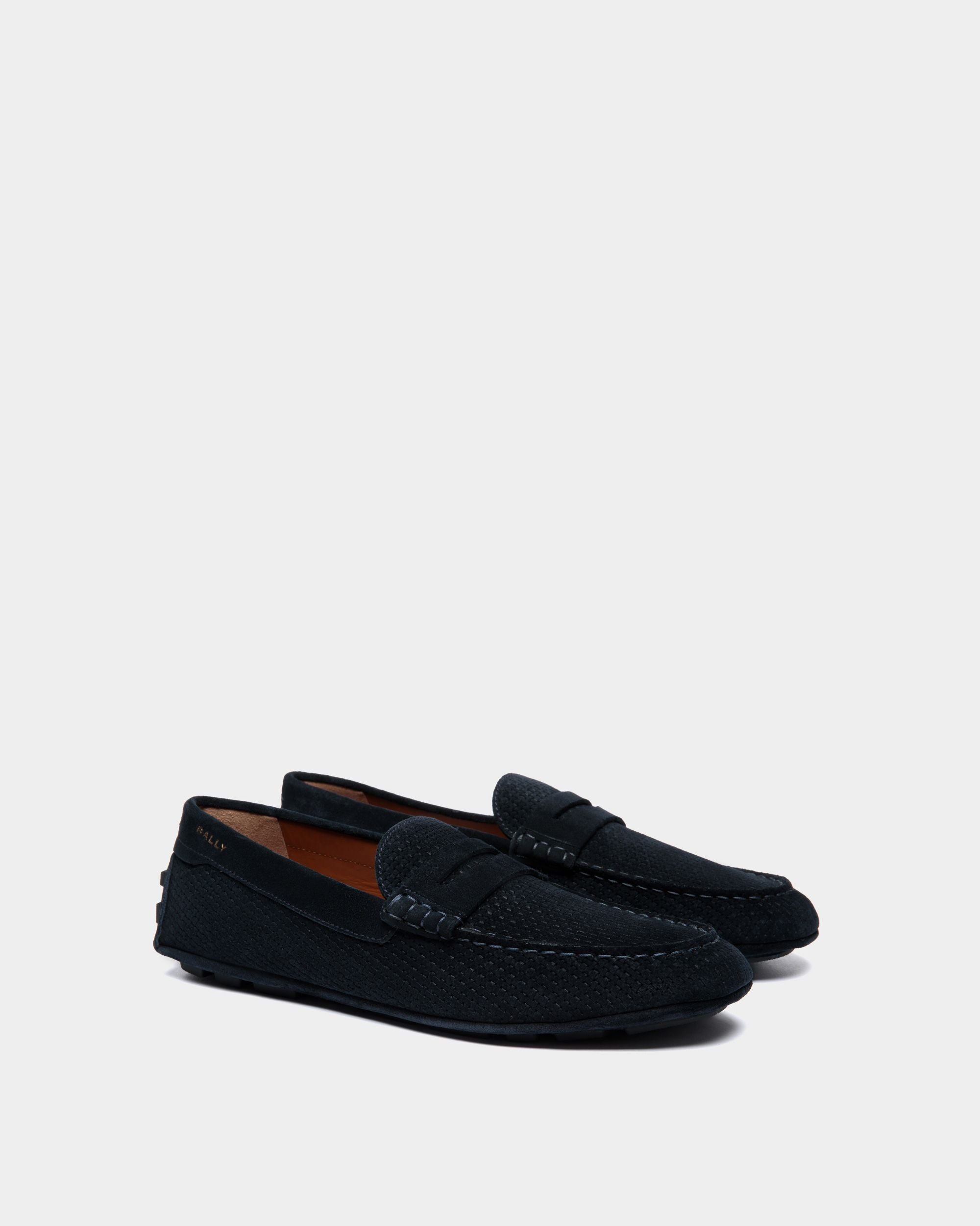 Chaussure Driver Kerbs En Daim Gaufré - Homme - Bally - 02