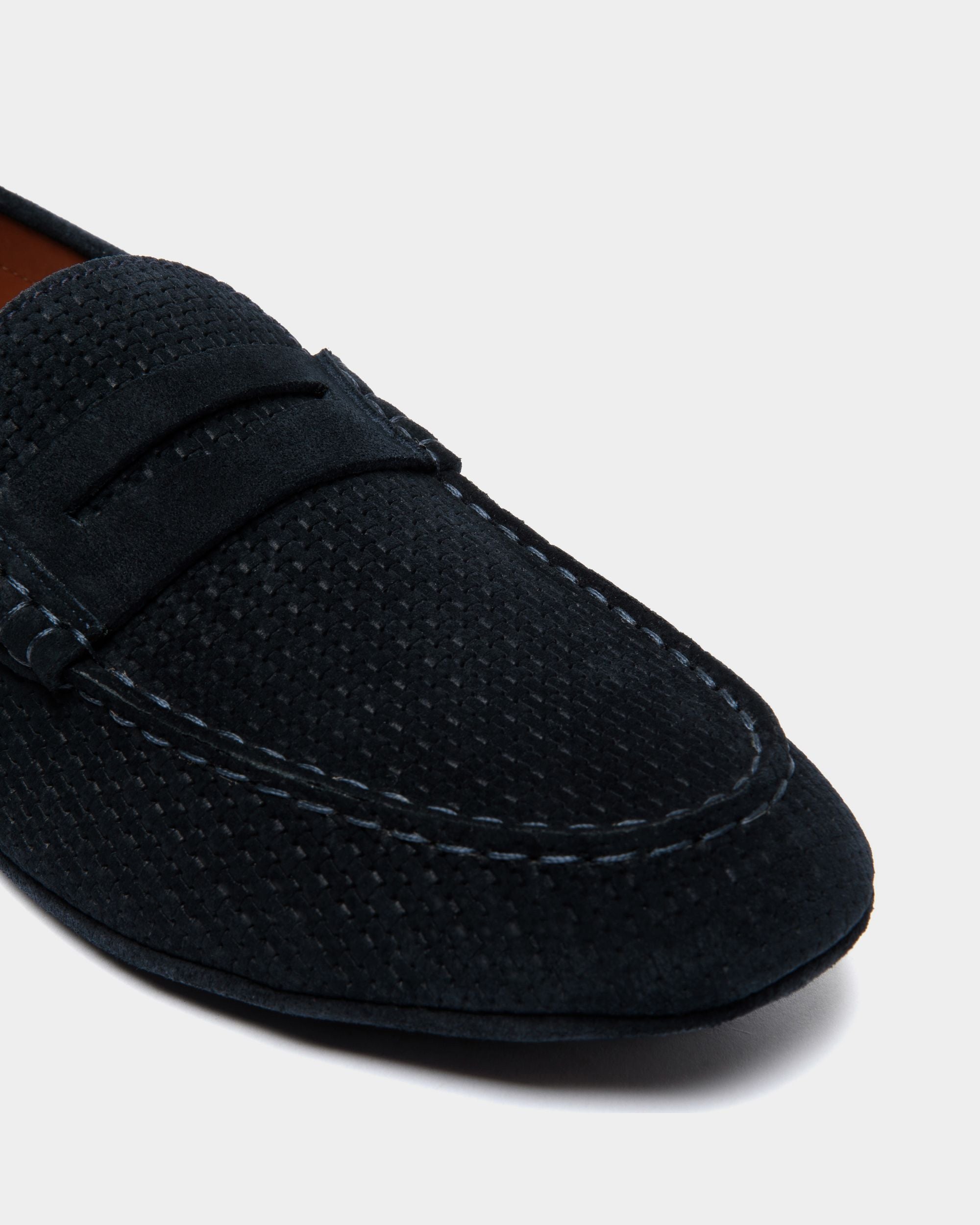 Chaussure Driver Kerbs En Daim Gaufré - Homme - Bally - 04