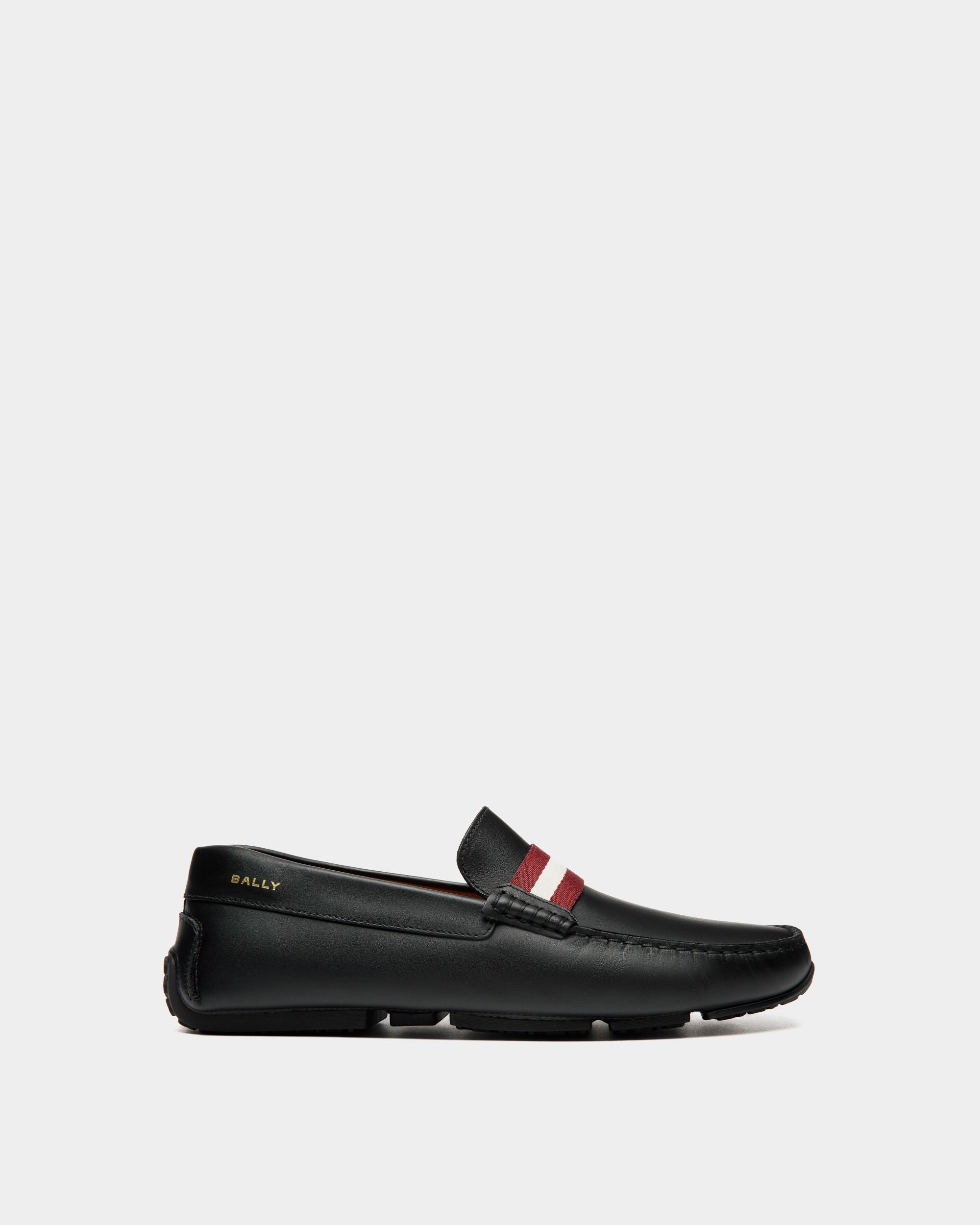 Chaussure Driver Pilot En Cuir Noir - Homme - Bally - 01