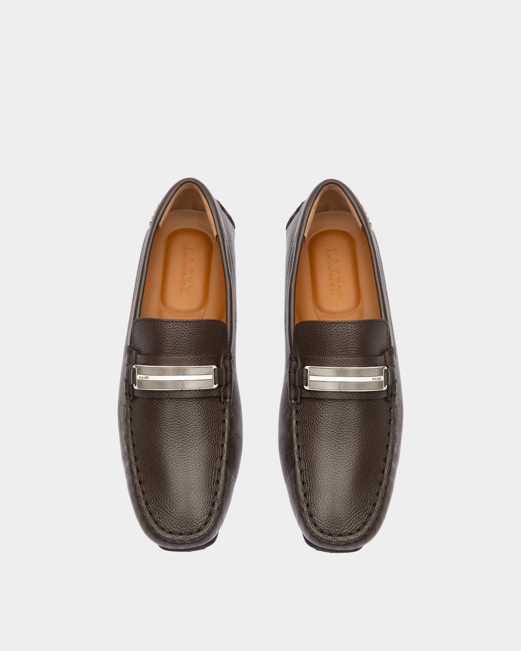Pilot Drivers In Brown Leather - Homme - Bally - 03