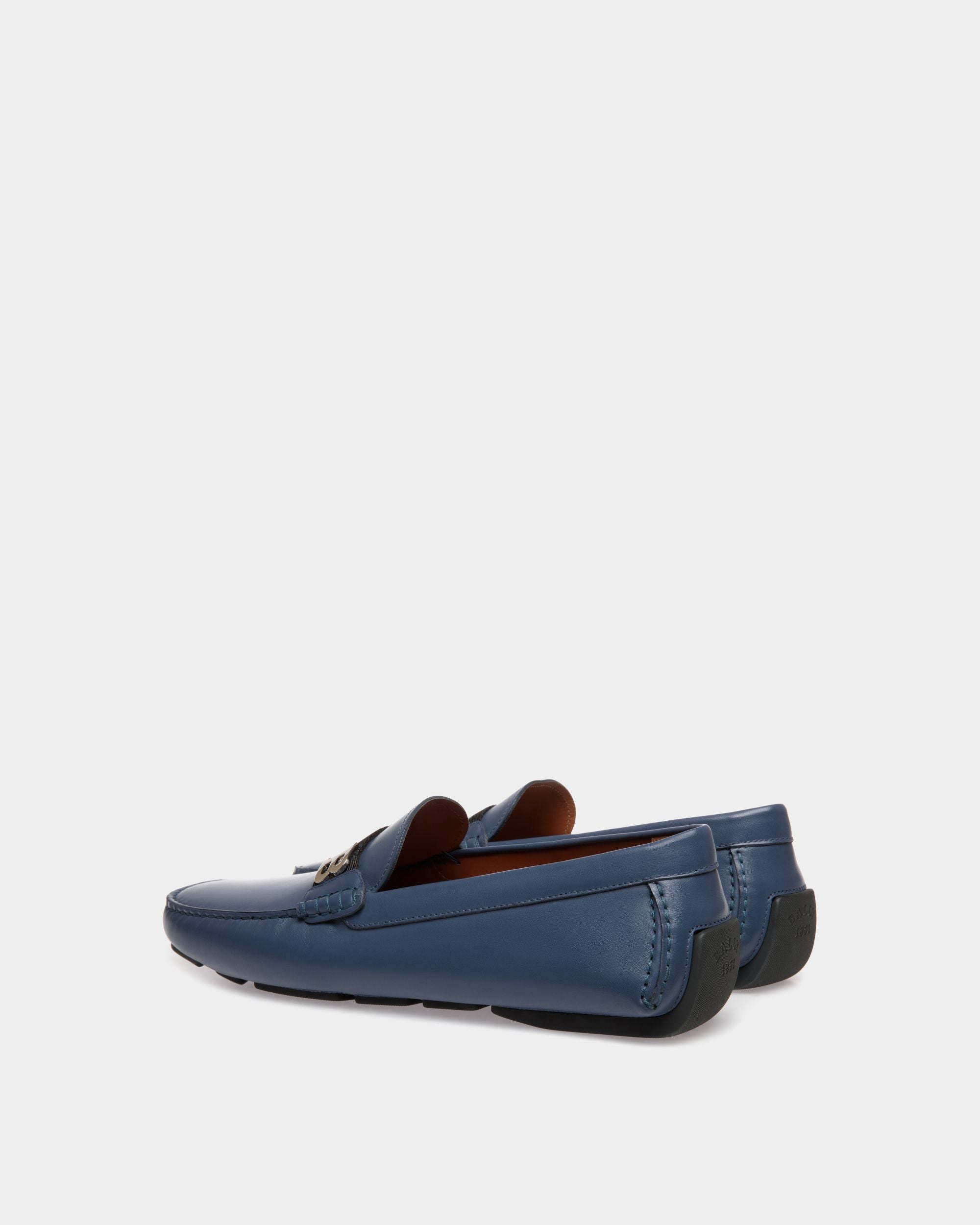 Drivers In Blue Leather - Homme - Bally - 03