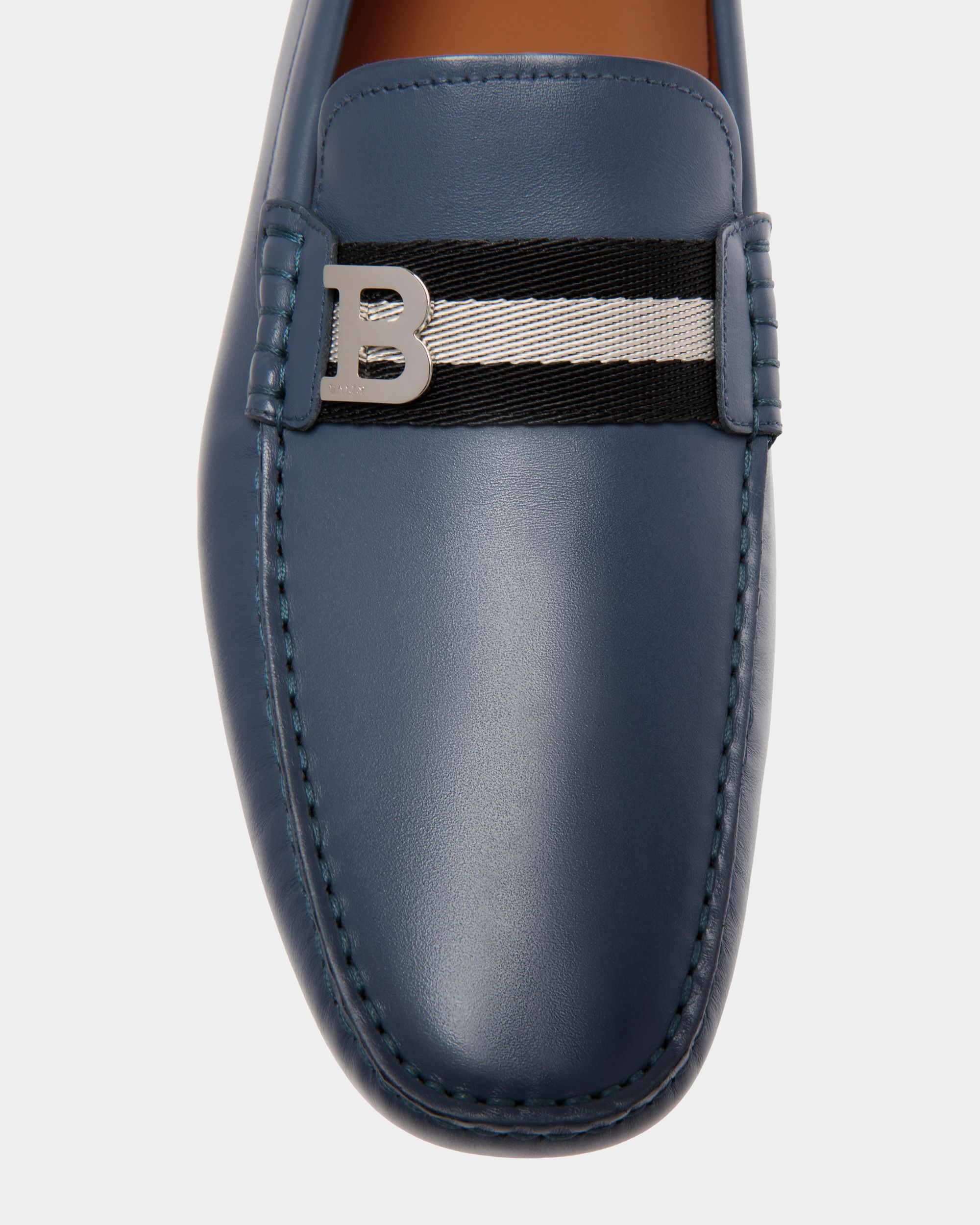 Drivers In Blue Leather - Homme - Bally - 05