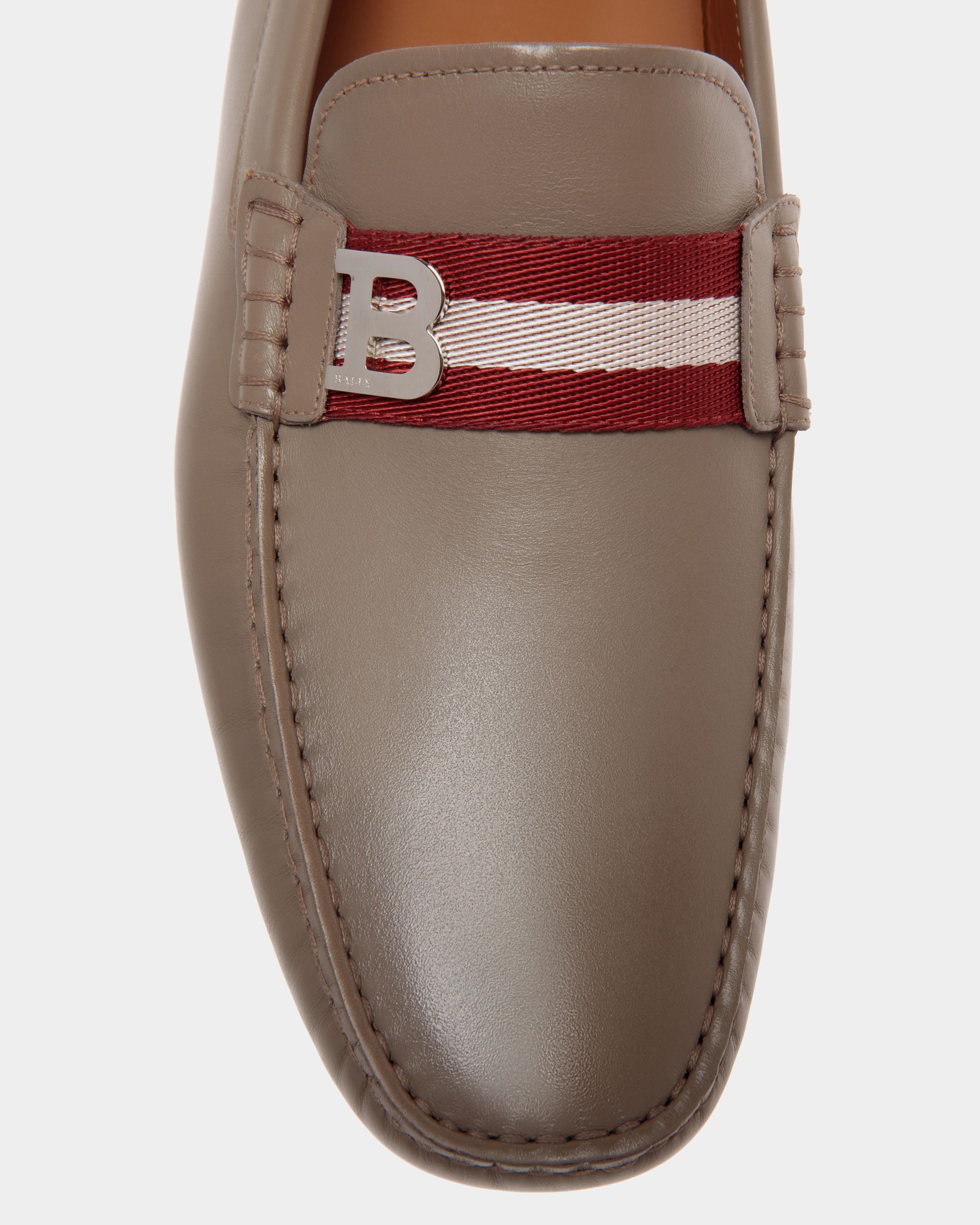 Drivers In Beige Leather - Homme - Bally - 05
