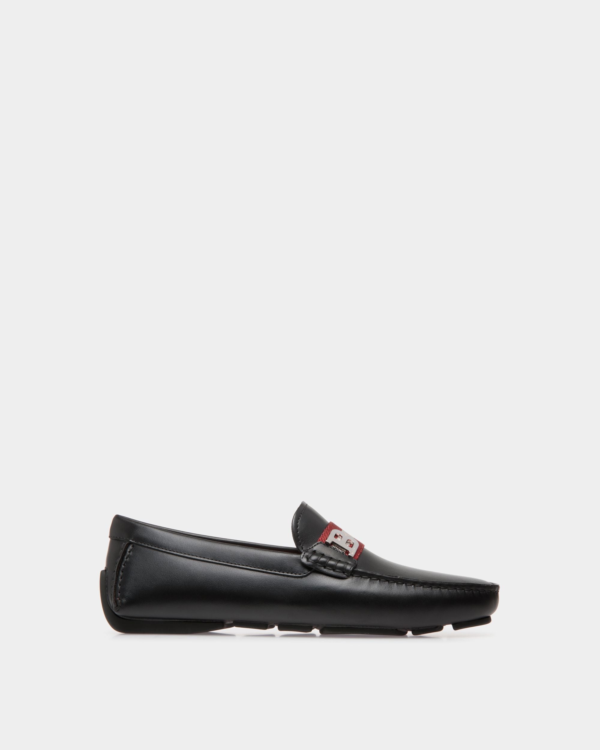 Chaussure Driver En Cuir Noir - Homme - Bally - 01