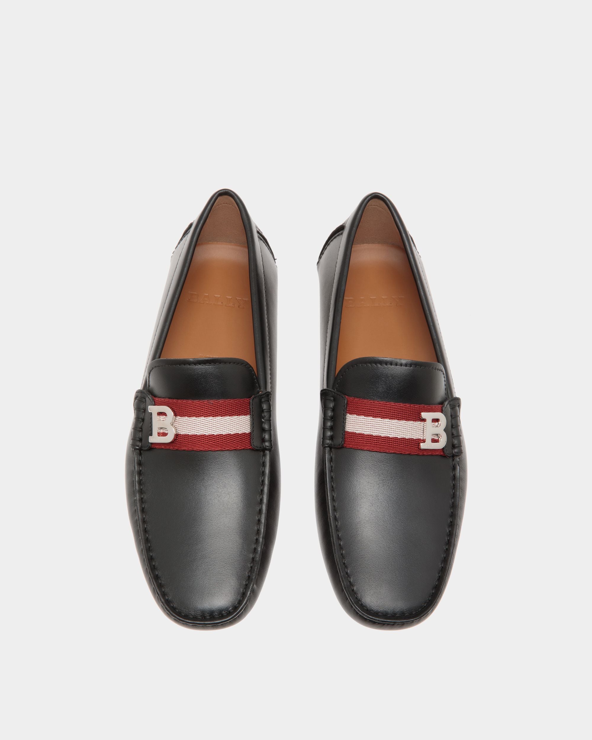 Chaussure Driver En Cuir Noir - Homme - Bally - 04