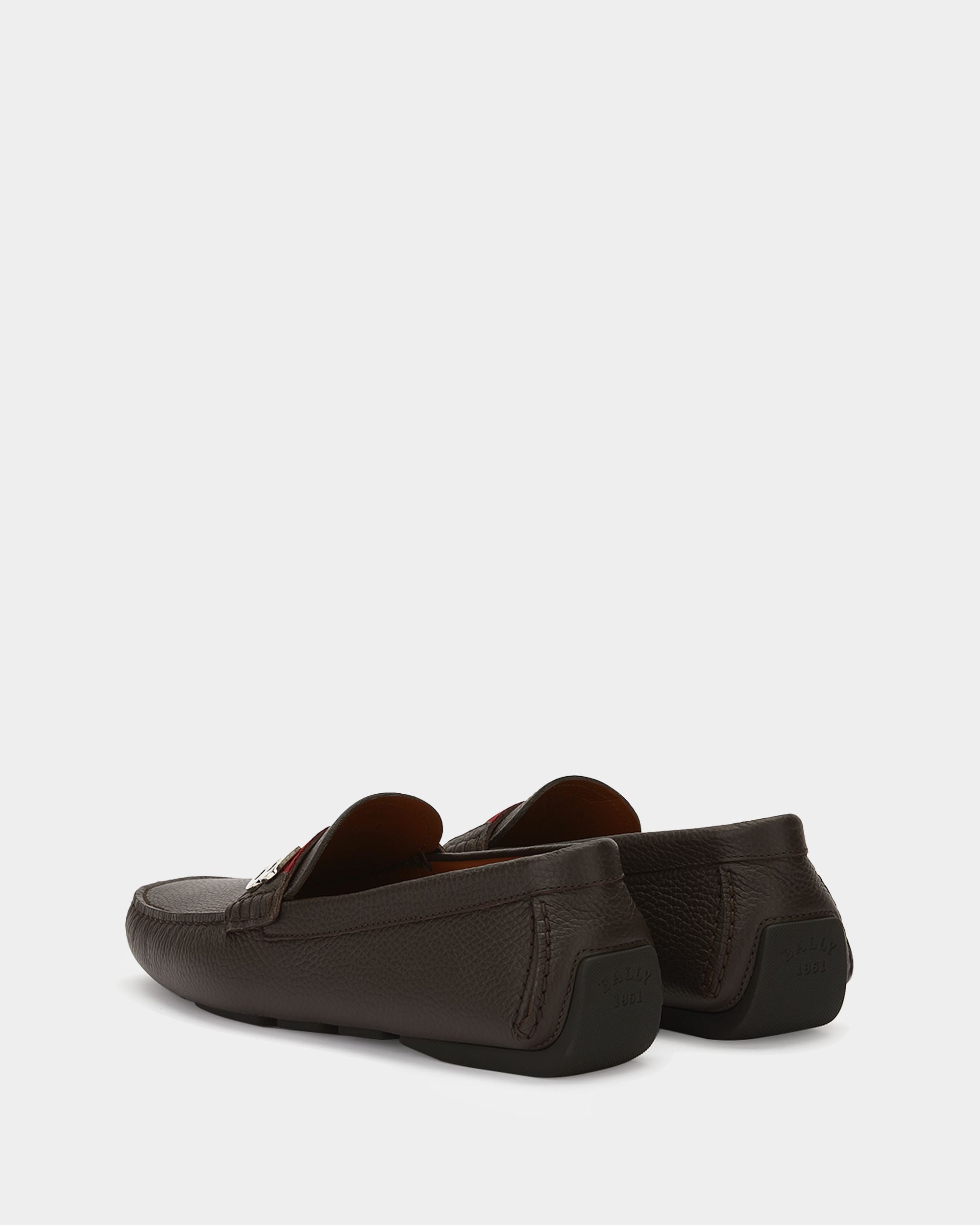 Mens Brown Driving Shoes - Homme - Bally - 03