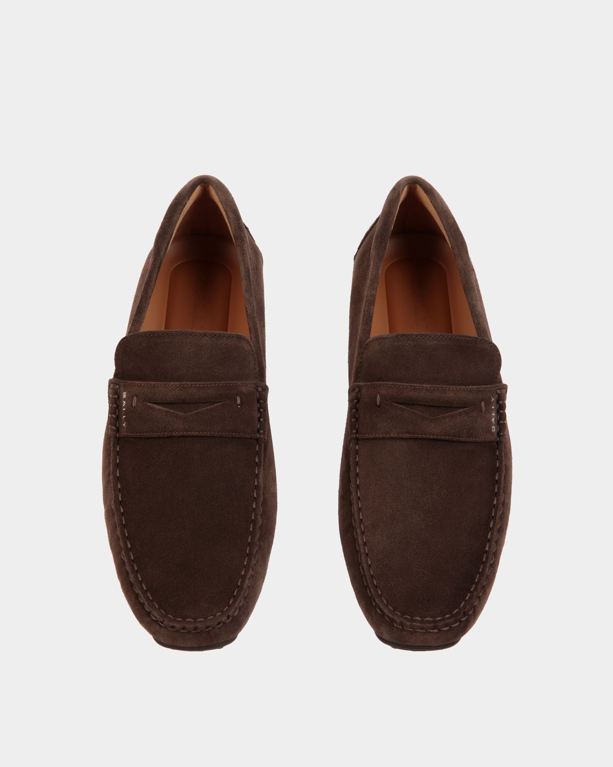 Chaussure Driver Pilot En Daim Ebano - Homme - Bally - 04