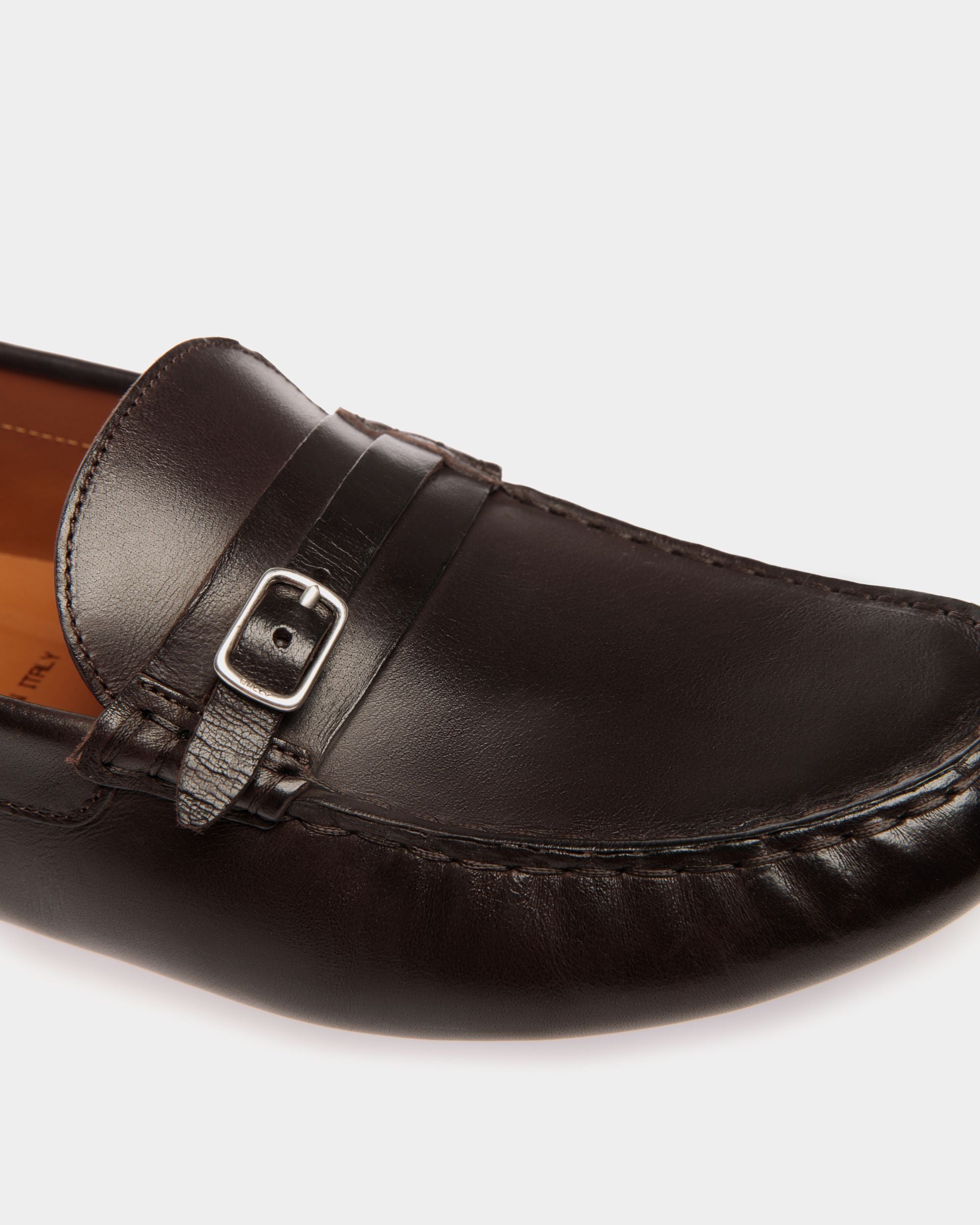 Chaussure Driver Kerbs En Cuir Ebano - Homme - Bally - 05