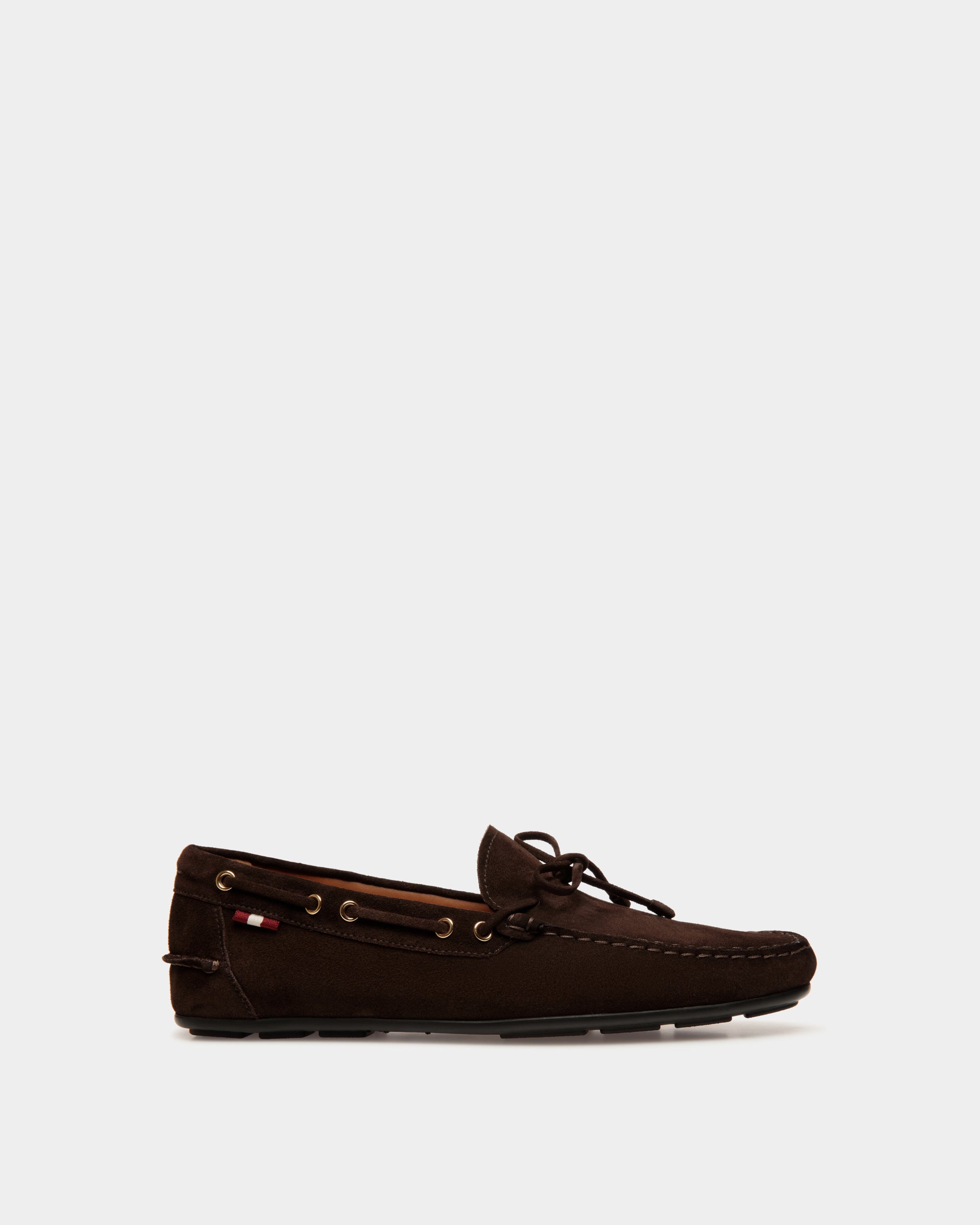 Chaussure Driver Clay En Daim Ebano - Homme - Bally - 01