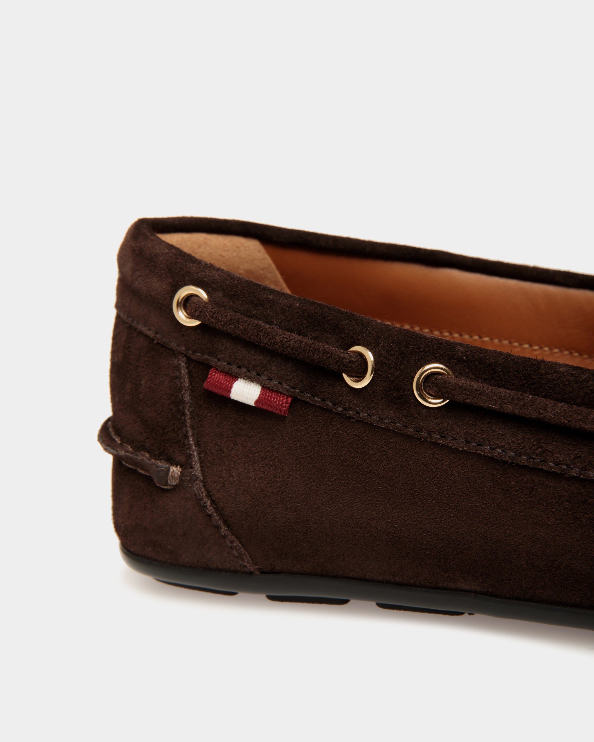 Chaussure Driver Clay En Daim Ebano - Homme - Bally - 05