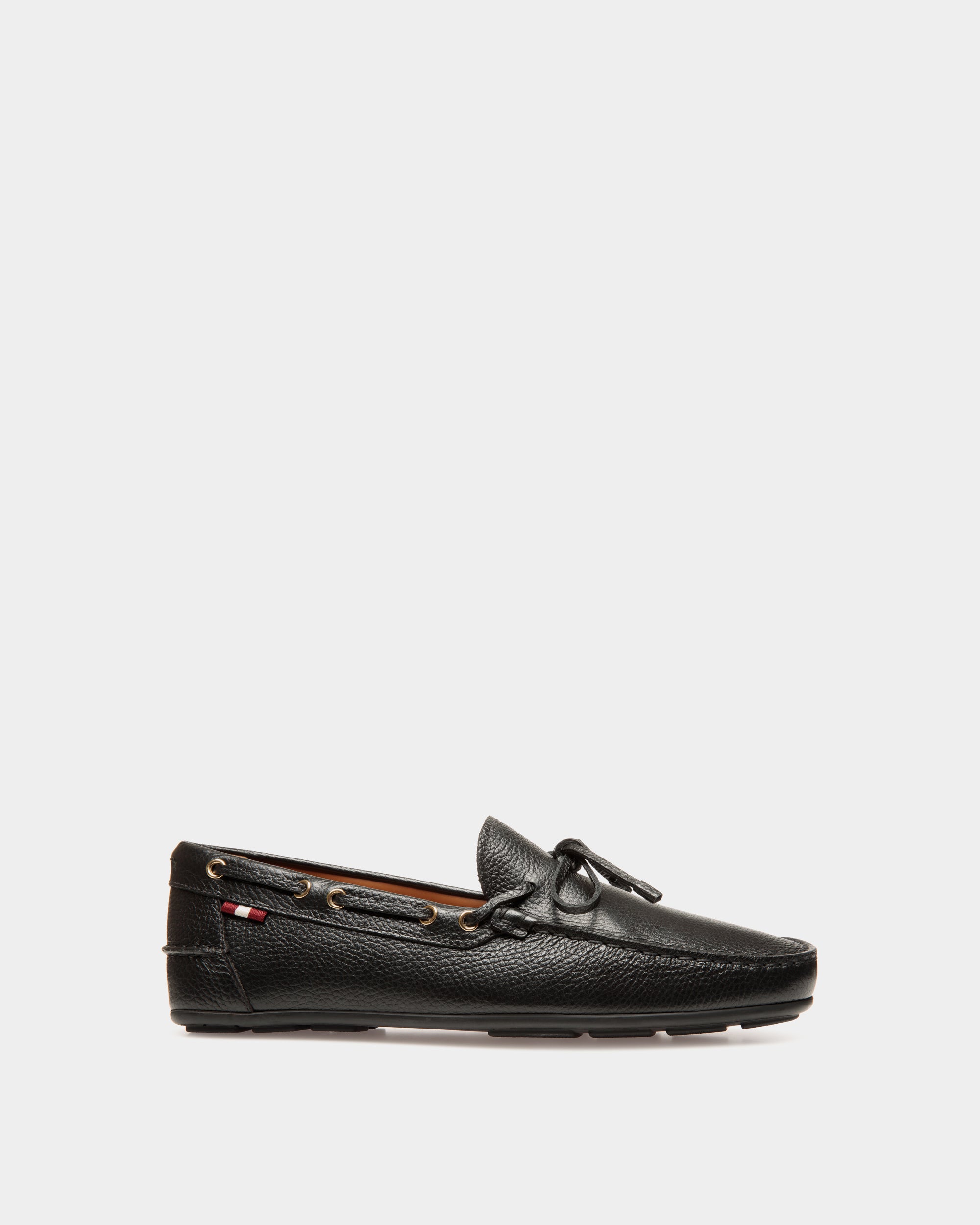 Chaussure Driver Clay En Cuir Grainé Noir - Homme - Bally - 01