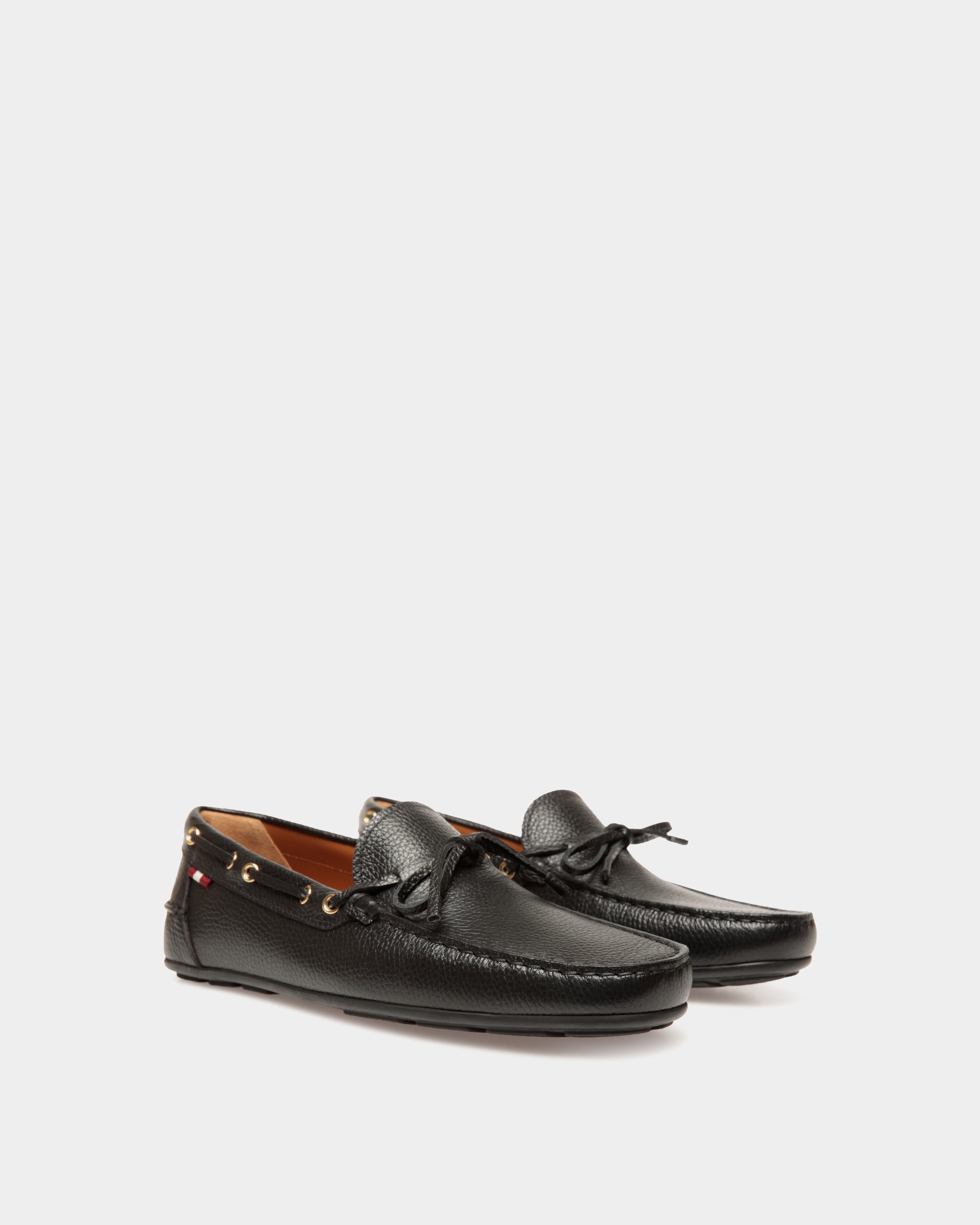 Chaussure Driver Clay En Cuir Grainé Noir - Homme - Bally - 03