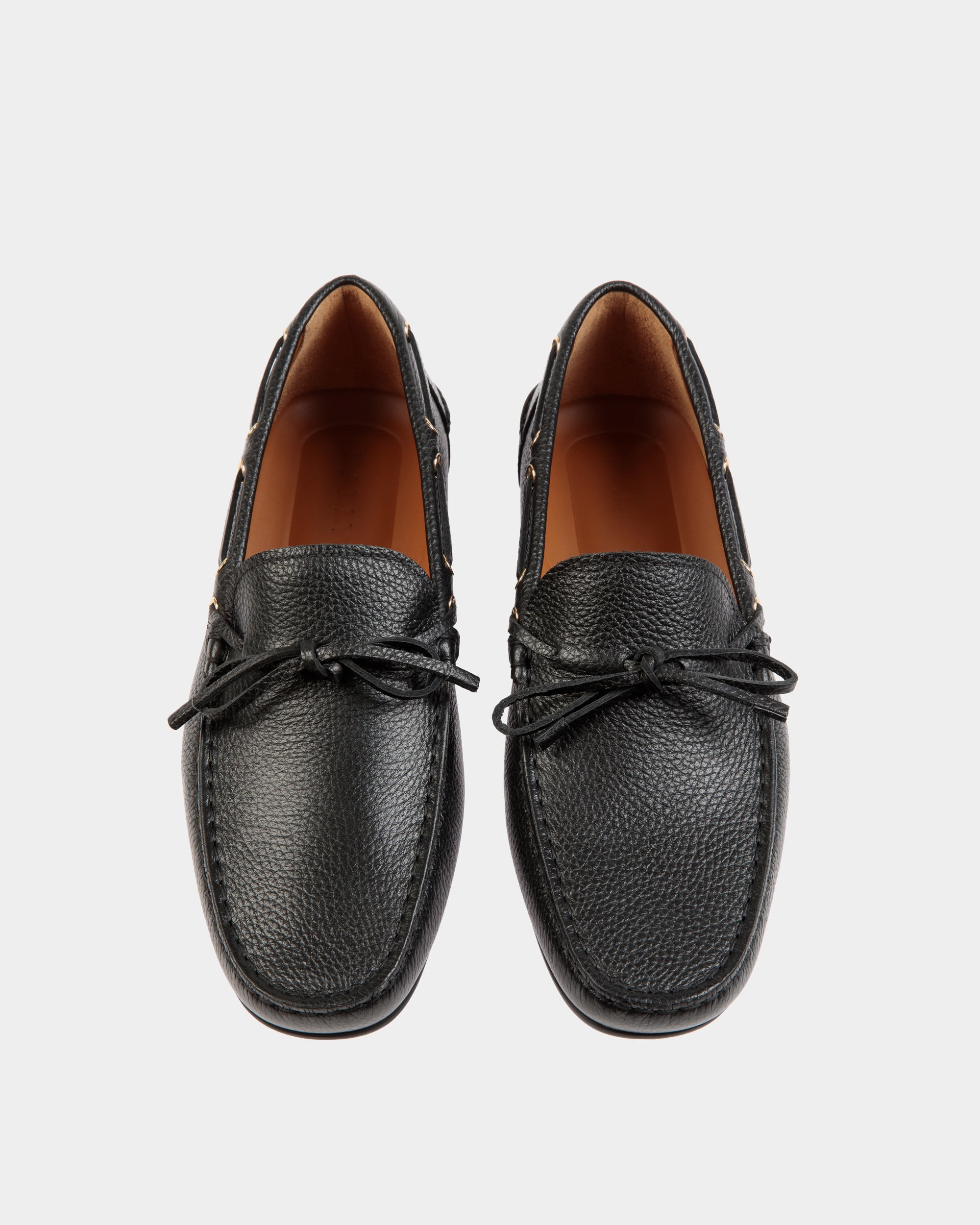 Chaussure Driver Clay En Cuir Grainé Noir - Homme - Bally - 05