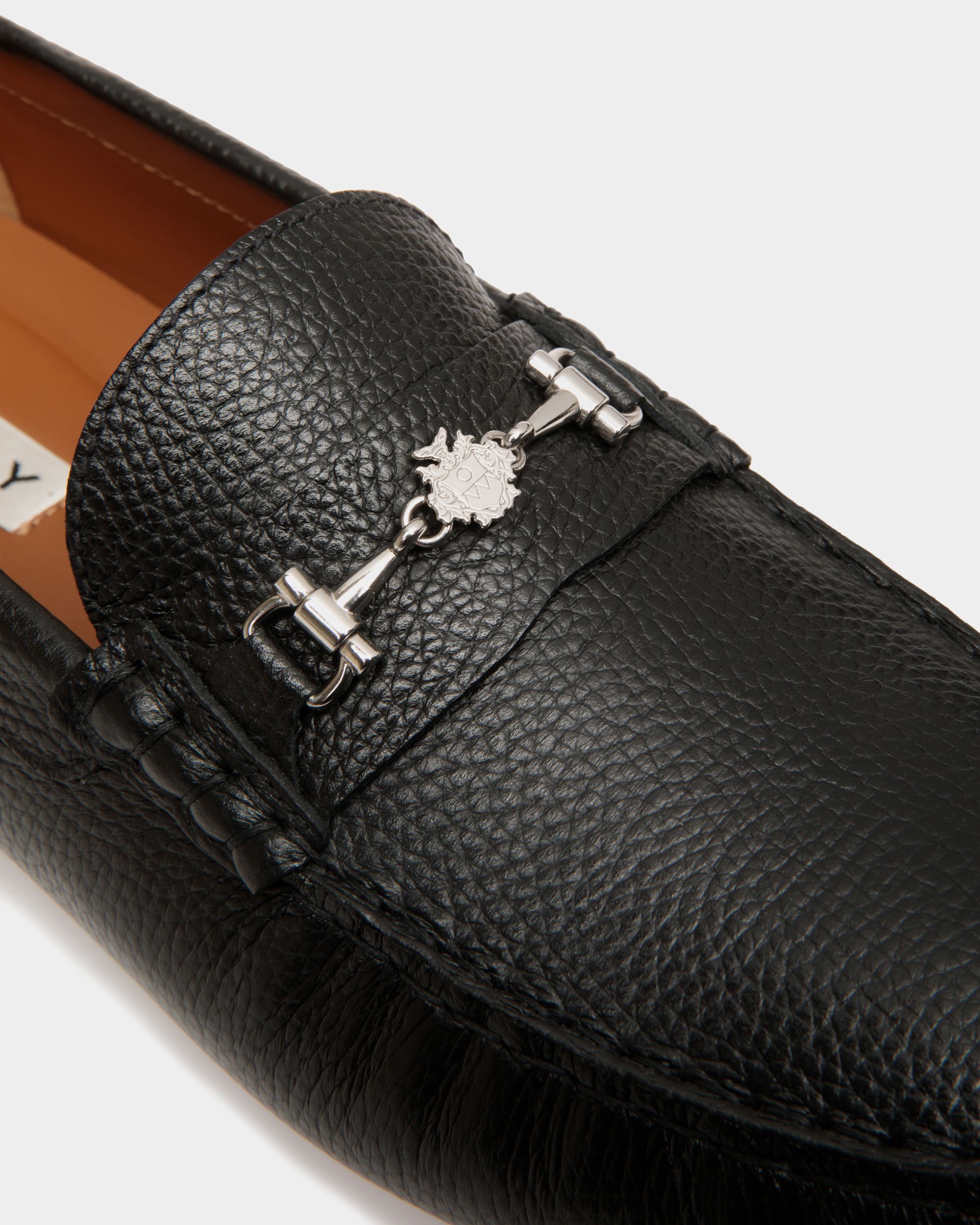 Chaussure Driver Kerbs En Cuir Grainé Noir - Homme - Bally - 06