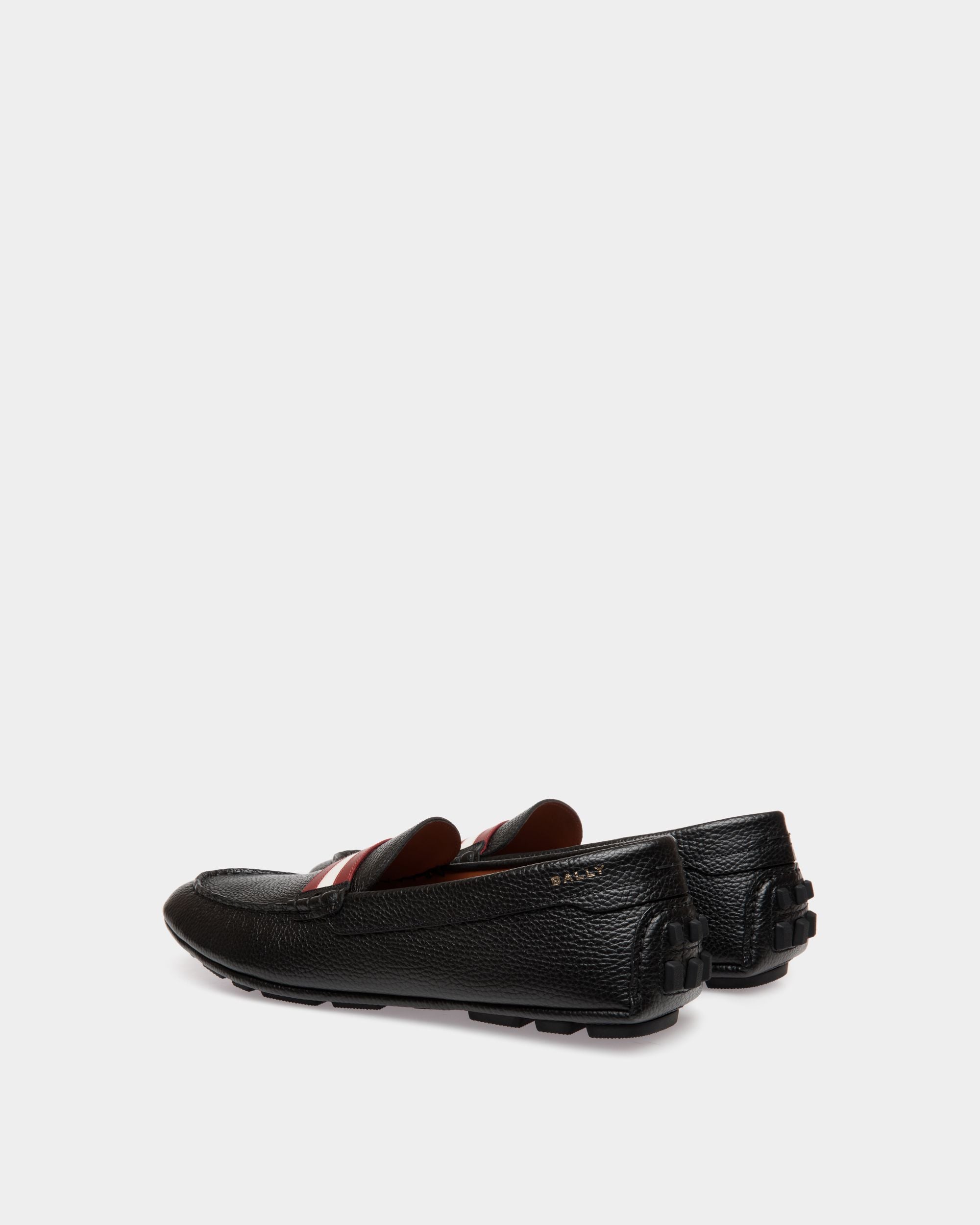 Chaussure Driver Kerbs En Cuir Grainé Noir - Homme - Bally - 03