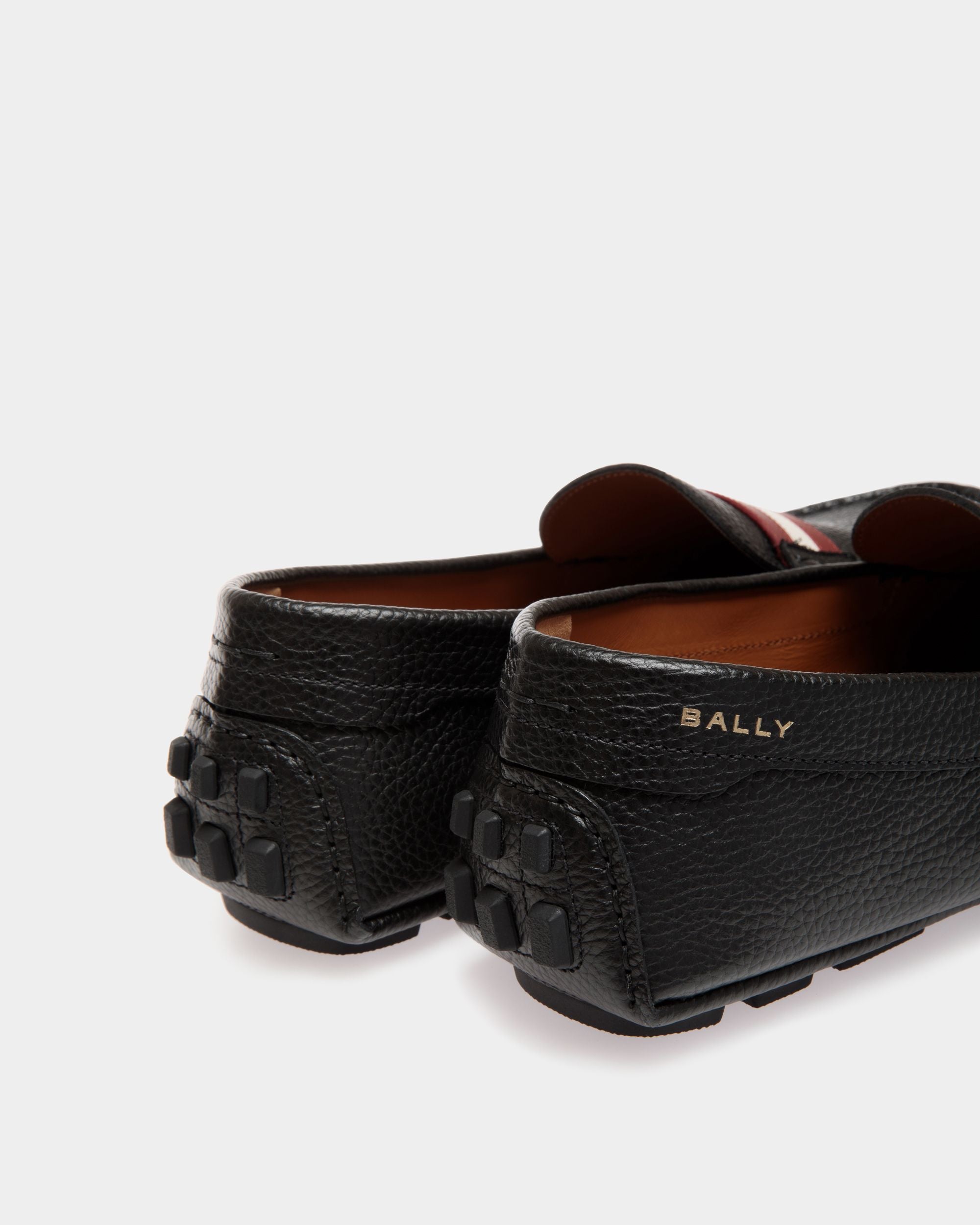 Chaussure Driver Kerbs En Cuir Grainé Noir - Homme - Bally - 05