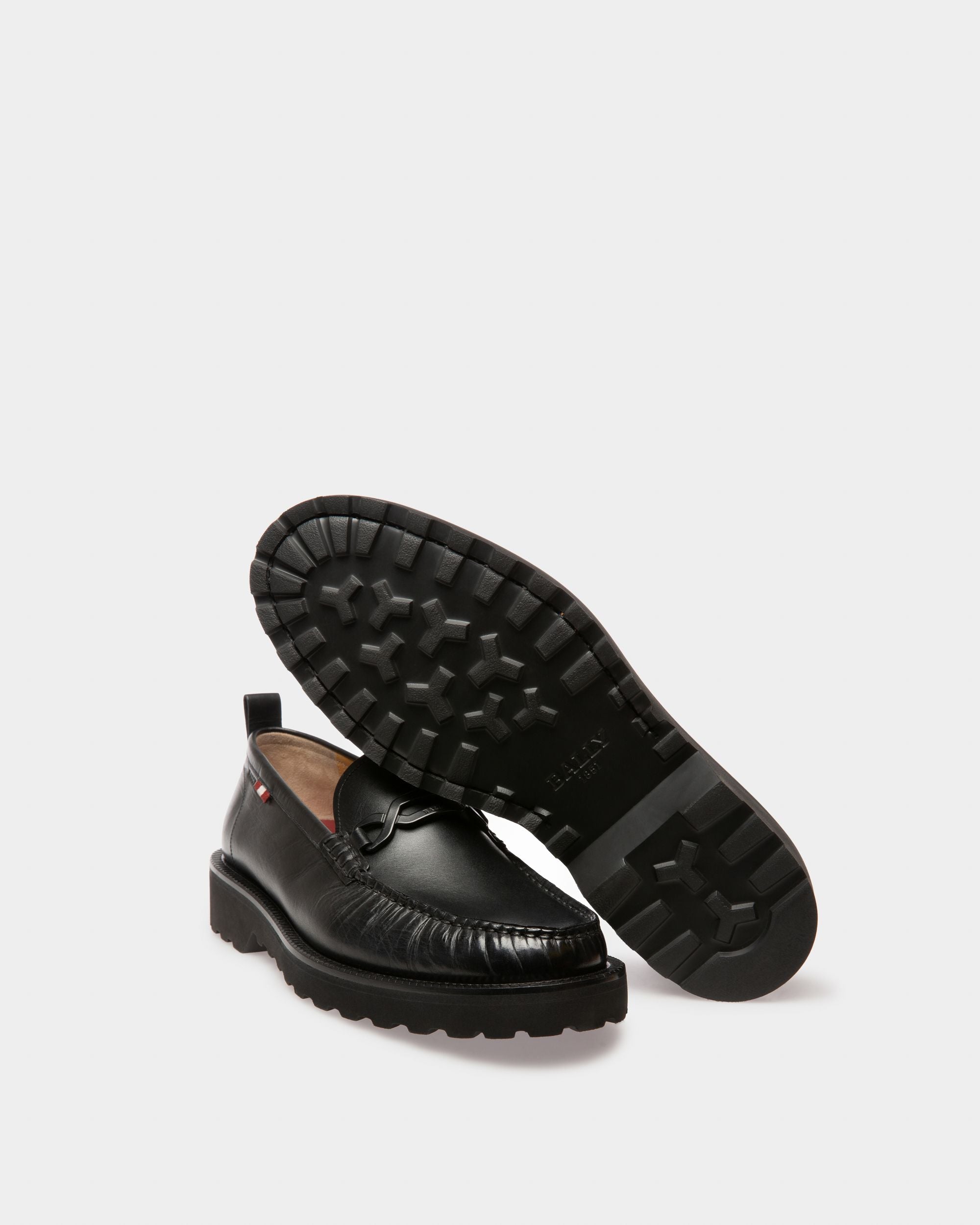 Novian Mocassins En Cuir Noir - Homme - Bally - 05