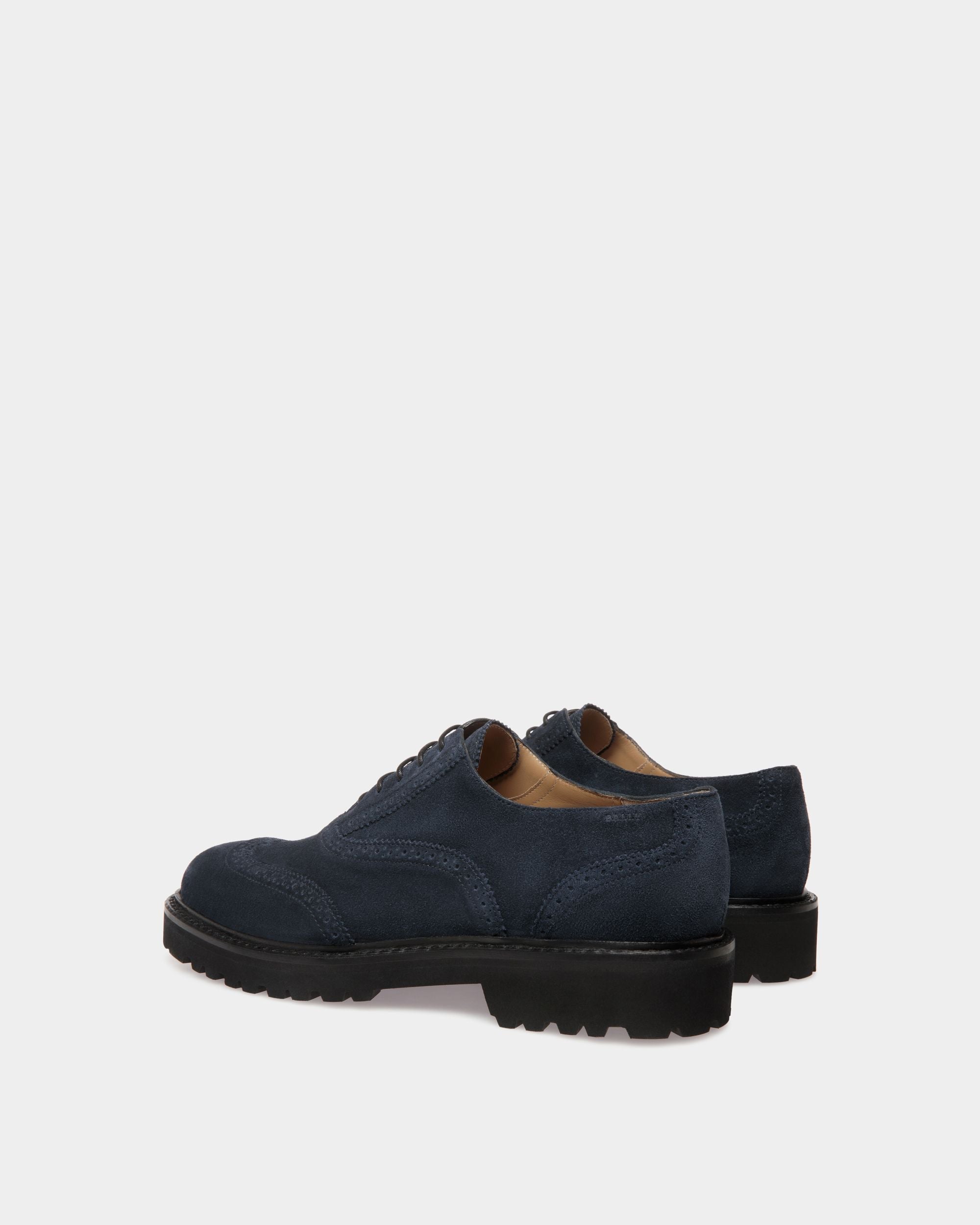 Lace-Ups In Blue Leather - Homme - Bally - 03