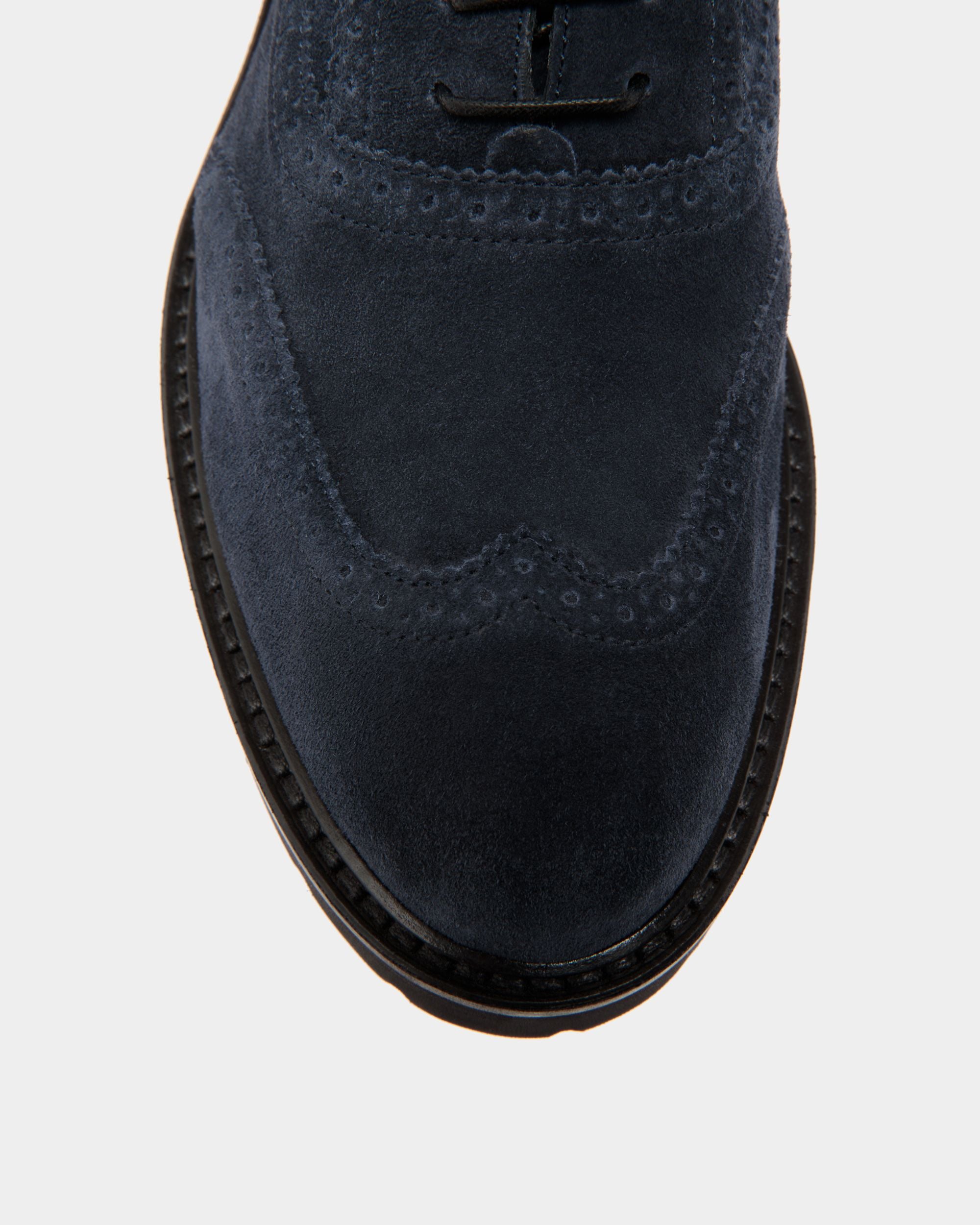 Lace-Ups In Blue Leather - Homme - Bally - 05